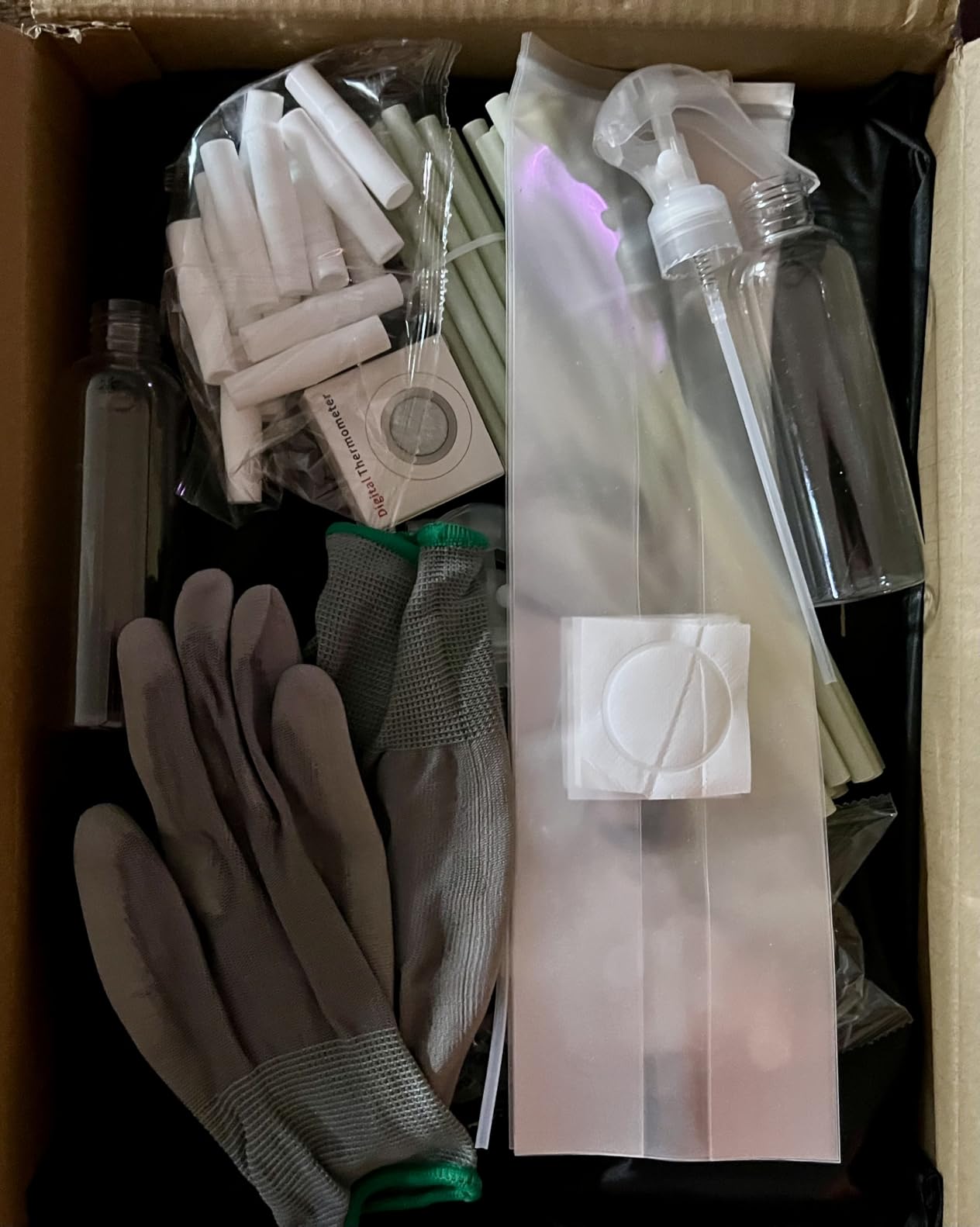 ACover Large Still Air Box Mushroom, Mushroom Grow Bag Kit Mycology Fume Hood Propagation Stations Grow Kit Monotub Kit Mushroom Planting Bag Tent for Spores Horticulture Supplies,31.5x 20.5x 20.5inch customer photo 1