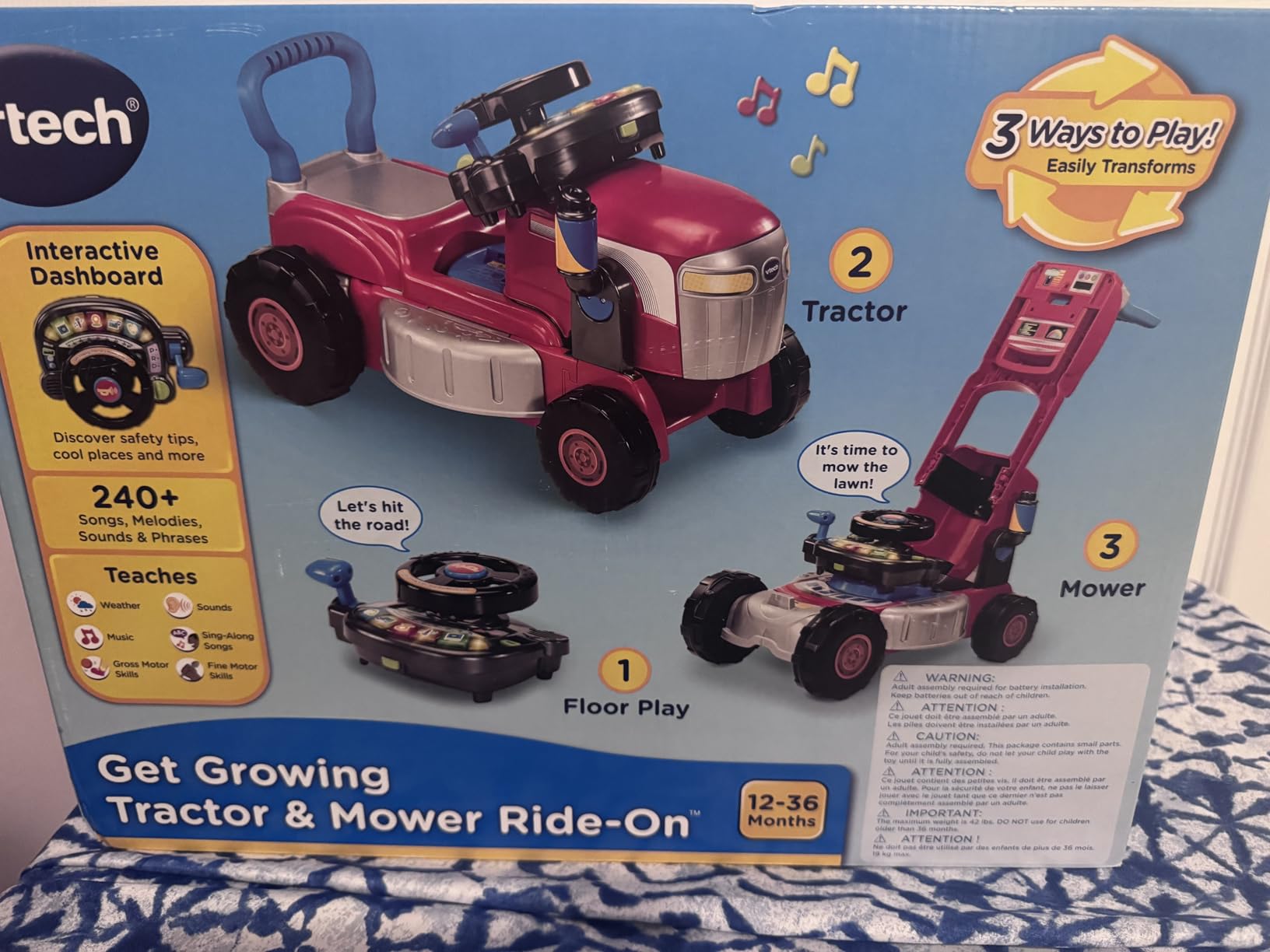 VTech Get Growing Tractor and Mower Ride-On customer photo 2