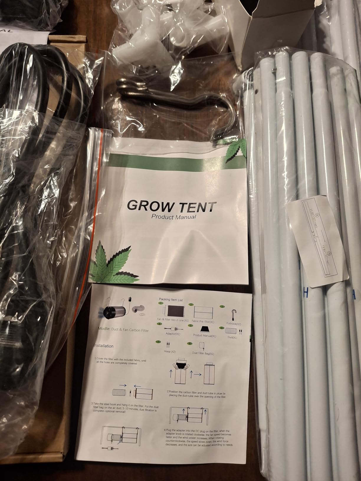 MELONFARM Grow Tent Complete System 2x2, Schedule Full Spectrum 100W LED Grow Light & Grow Tent Kit 24