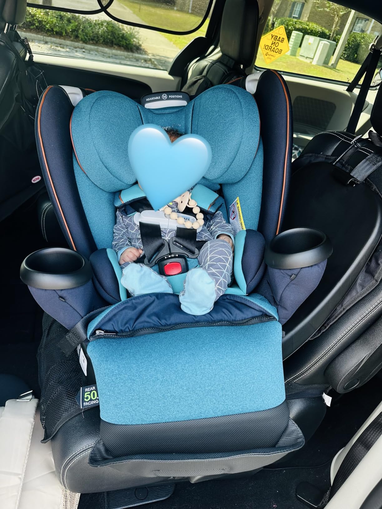 Evenflo Gold Revolve360 Extend All-in-One Rotational Car Seat with SensorSafe (Onyx Black) customer photo 1