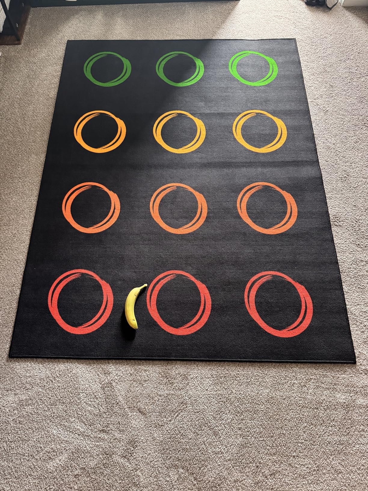Classroom Rugs Elementary with Colorful Circle, Large Classroom Rug for Preschool Nursery Daycare, Educational Kids Carpet for Kindergarten, 13'x7'7'' Playmat Seats 24(Black) customer photo 2