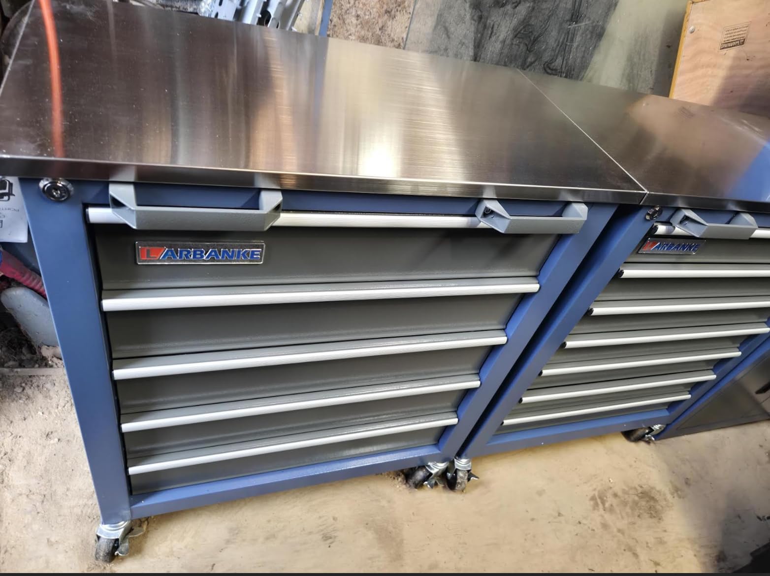 LARBANKE 3-Piece Tool Chest Combination with Stainless Countertop customer photo 1