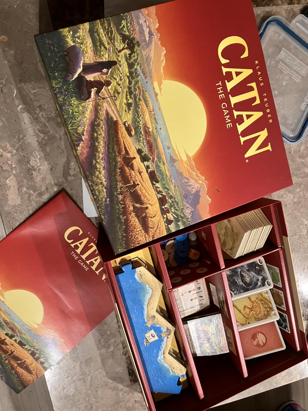 CATAN Board Game (6th Edition) Trade, Build & Settle in the Classic Strategy Game for Family, Kids & Adults, Ages 10+, 3-4 Players, 60-90 Min Playtime customer photo 2