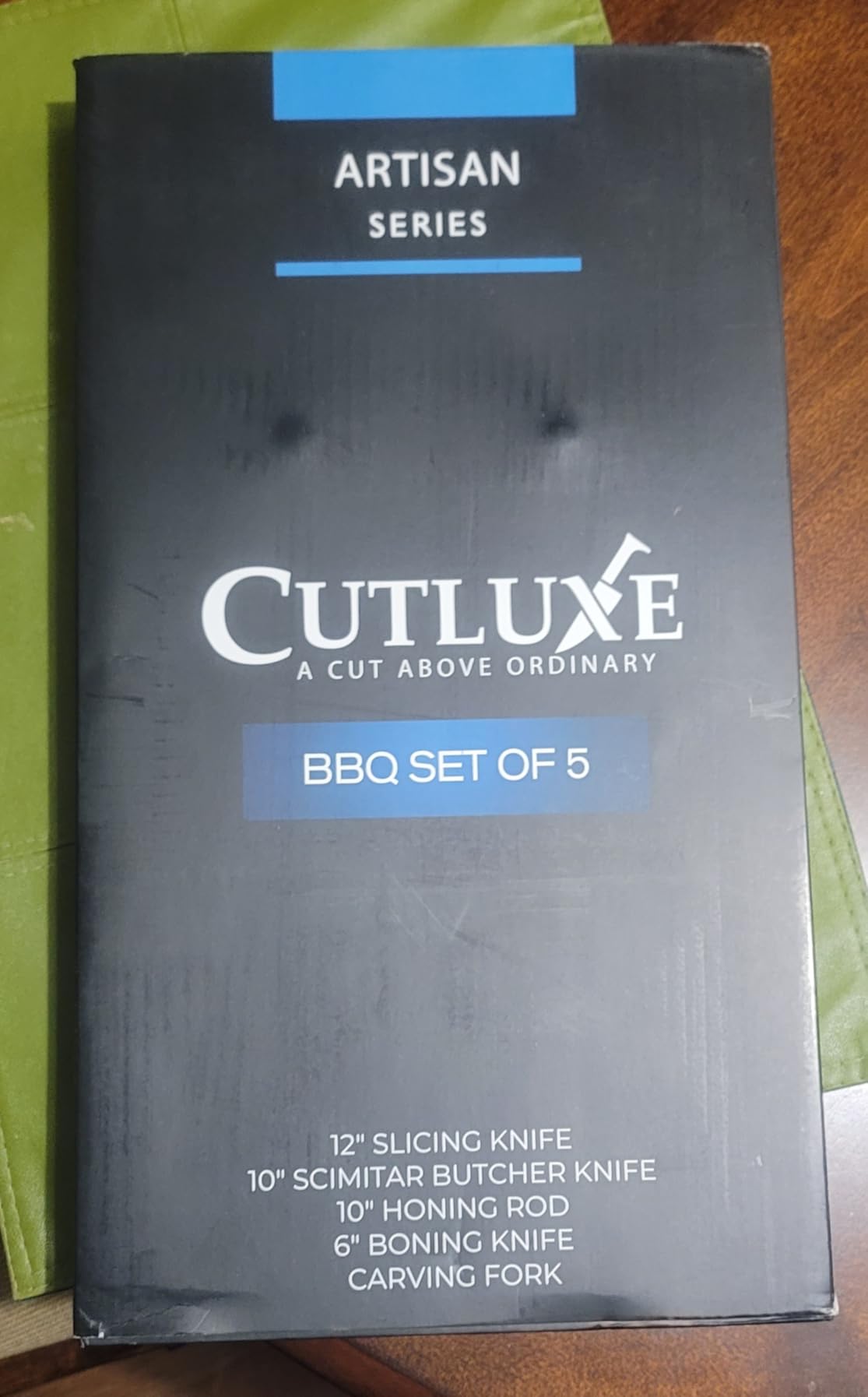 Cutluxe 5-Piece Butcher Knife Set - Slicing Carving Knife Set for Meat Cutting, Ultra Sharp German Steel, Full Tang, Ergonomic Handles - Artisan Series customer photo 1