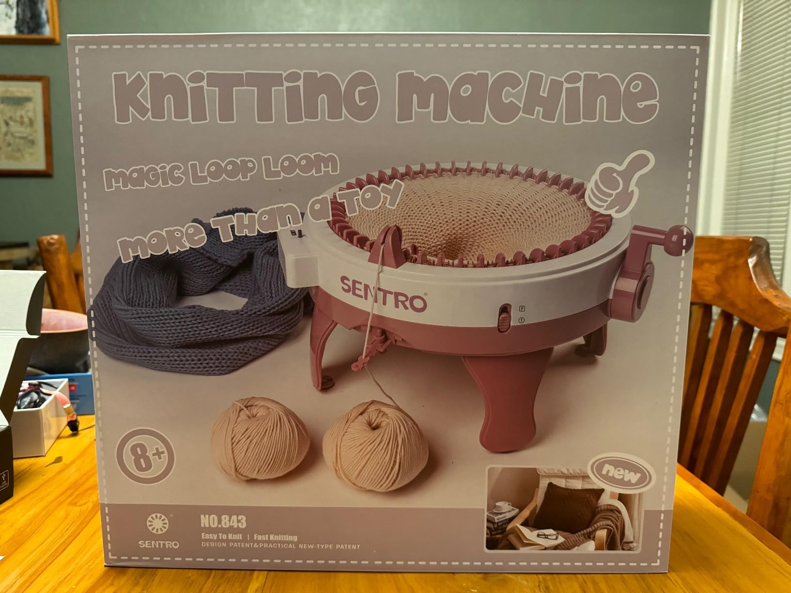 MericTop SENTRO Knitting Machine 22 Needle Knitting Machines, Smart Circular Crochet Machine for Kids/Adults Beginners, Double Weaving Loom Machine for Hat, Socks, Scarves, Gloves customer photo 2