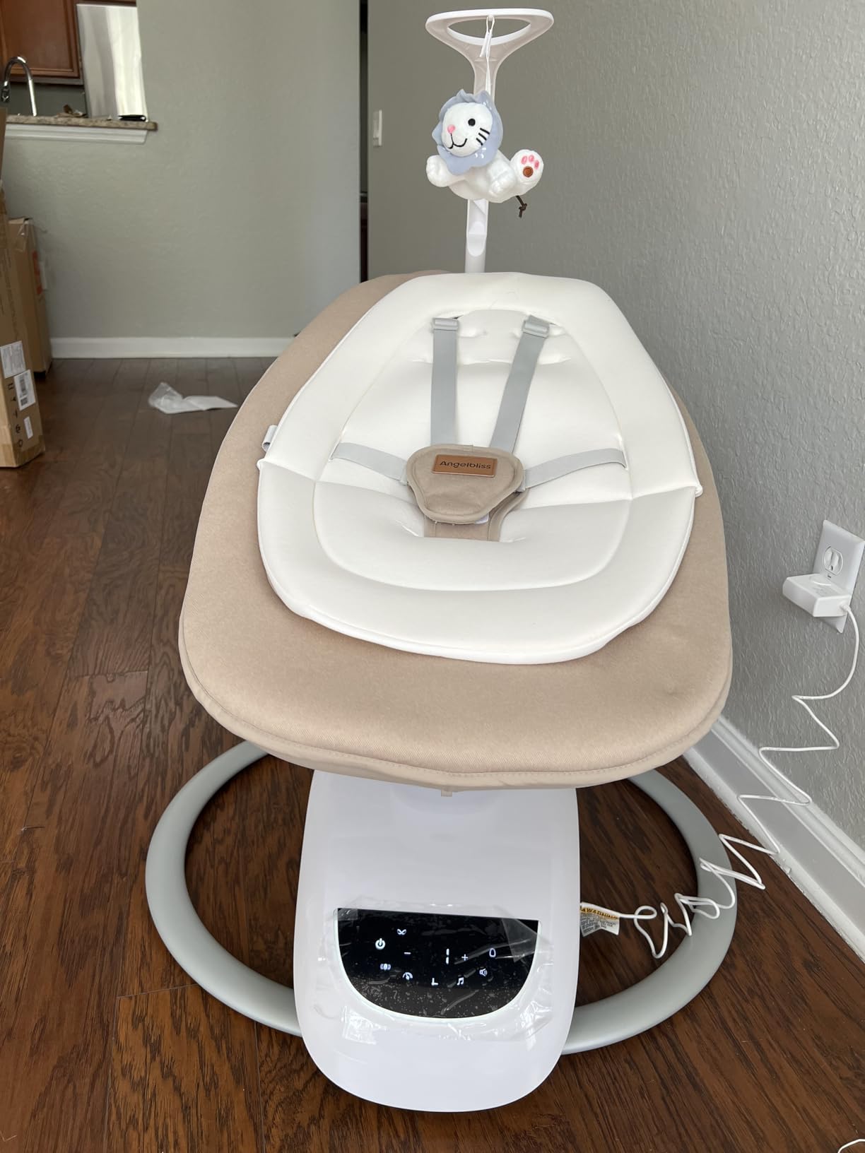 Angelbliss Baby Swing with Custom Motion, 3D-Motion Electric Swing with 6 Unique Motions & 4-Speeds, Bluetooth Enabled, 13 Preset Lullabies (Black) customer photo 1