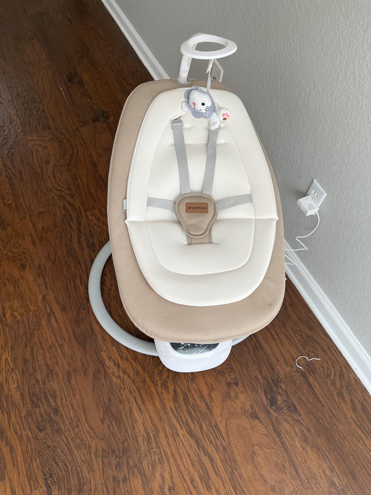 Angelbliss Baby Swing with Custom Motion, 3D-Motion Electric Swing with 6 Unique Motions & 4-Speeds, Bluetooth Enabled, 13 Preset Lullabies (Black) customer photo 2