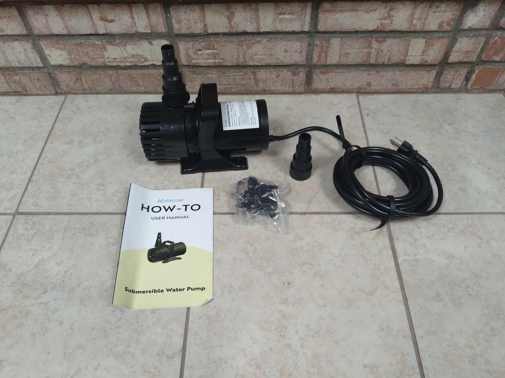 100W 1800 GPH Pond Pump for Koi Ponds & Water Feature, 14ft Lift, 180° Adjustable Outlet, Ultra-Quiet Fountain Pump, Waterfall Pump, Submersible Water Pump, Barrier Bag & 20FT Cord, UL Listed customer photo 1