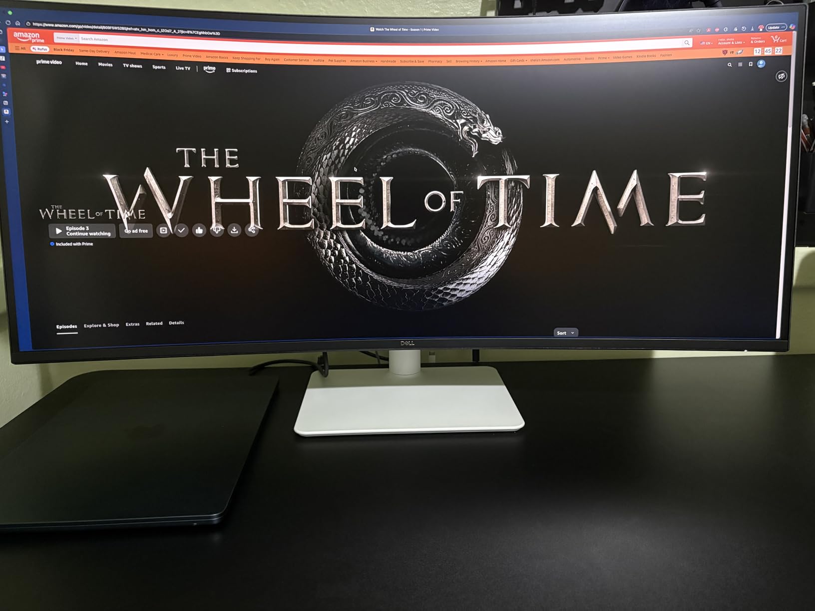 Dell 34 Plus USB-C Curved Monitor - S3425DW - 34-inch (3440 x 1440) 120Hz, VA Panel, AMD FreeSync Premium, 99% sRGB, 95% DCI-P3, Integrated Speakers customer photo 1