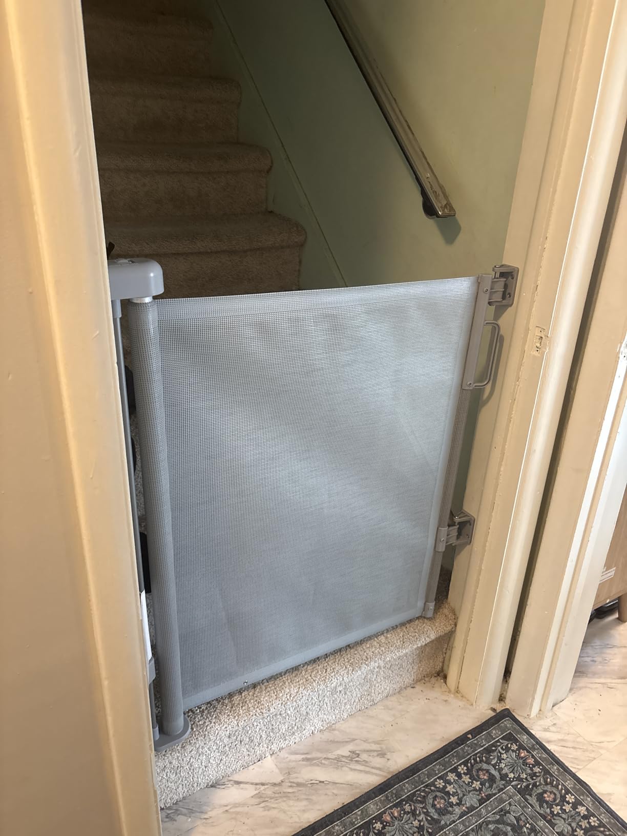 Retractable Baby Gate for Stairs, 55