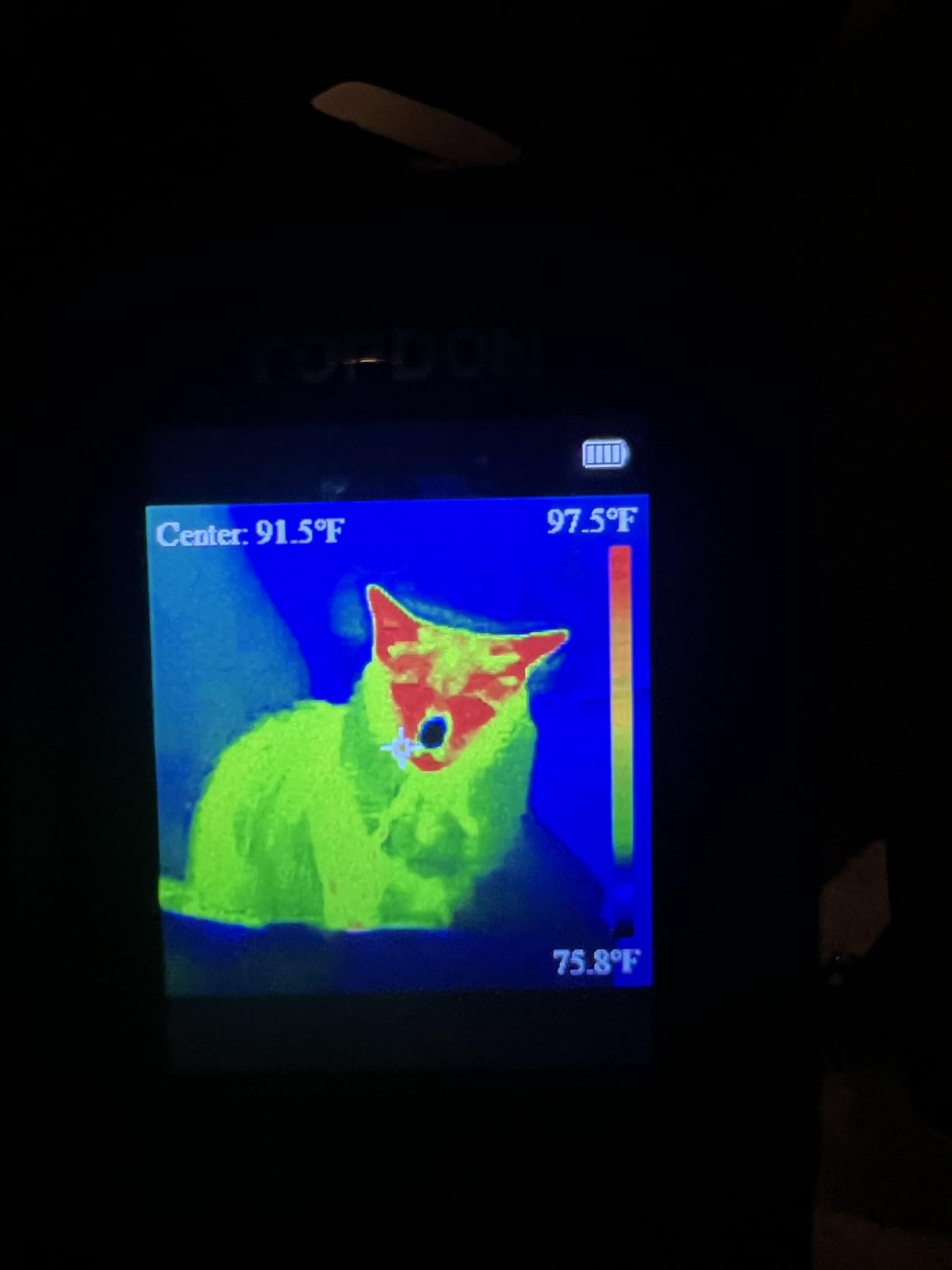 TOPDON TC004 Mini Thermal Imaging Camera, 240 x 240 TISR Resolution, 15-Hour Battery Life, 128 x 128 IR Resolution, 25Hz Handheld Infrared Camera with High/Low Temp Alerts customer photo 2