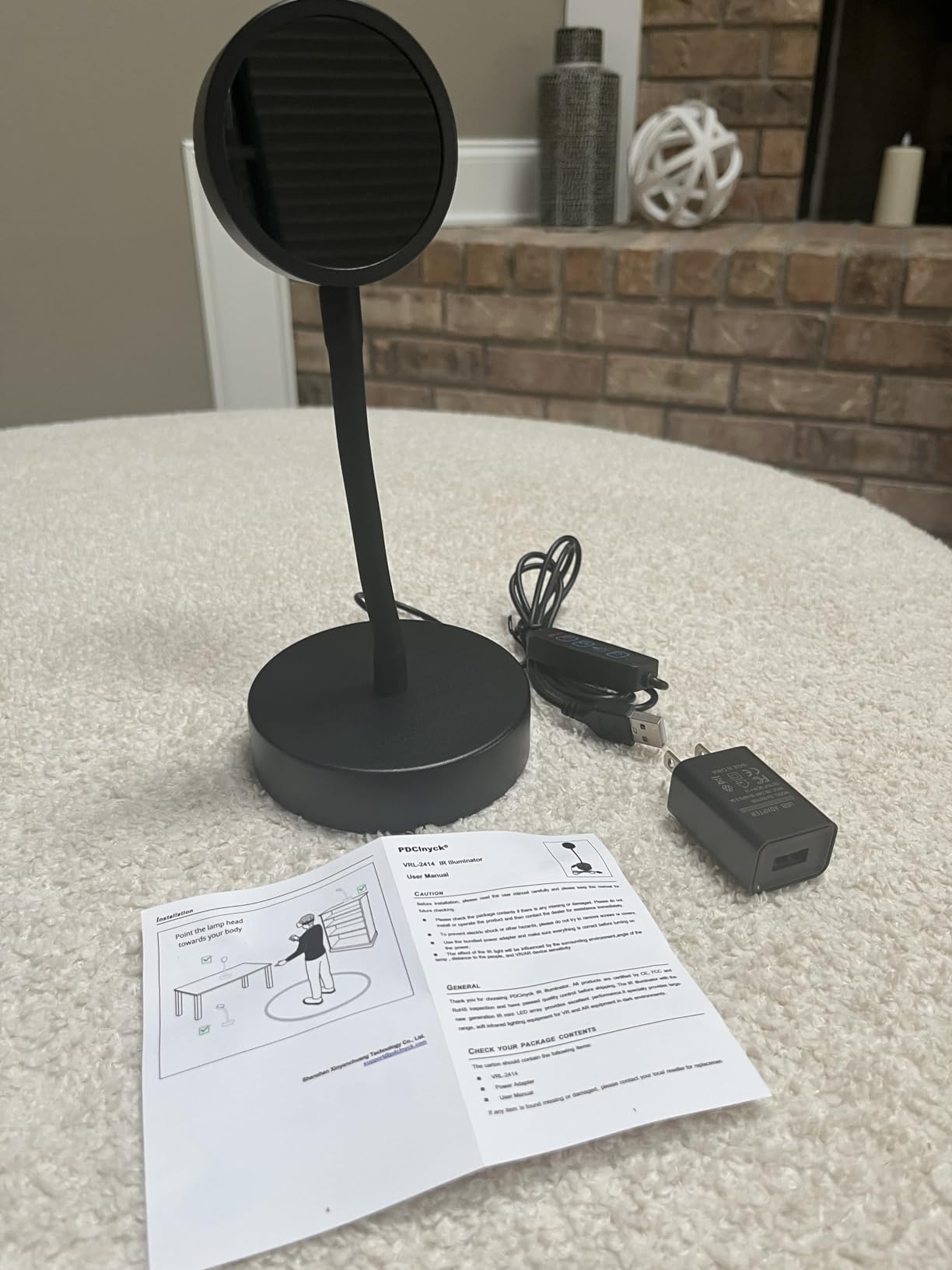 Upgraded IR Light for VR - Compatible with Quest 3s, Quest 3, Quest 2, Quest, PSVR2, Desktop IR Fill Illuminator, Enhanced Hand Tracking, Improved Handle Sensitivity (Adapter Included) customer photo 2