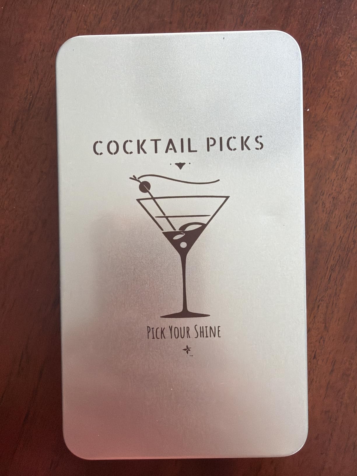 Metal Martini Cocktail Picks 9 Pcs, 4.1 in Olive Skewers Stainless Steel, Martini Garnish Sticks Reusable, Metal Toothpicks for Drinks, Appetizers, Bar Accessories Gift for Bartenders - Silver customer photo 1