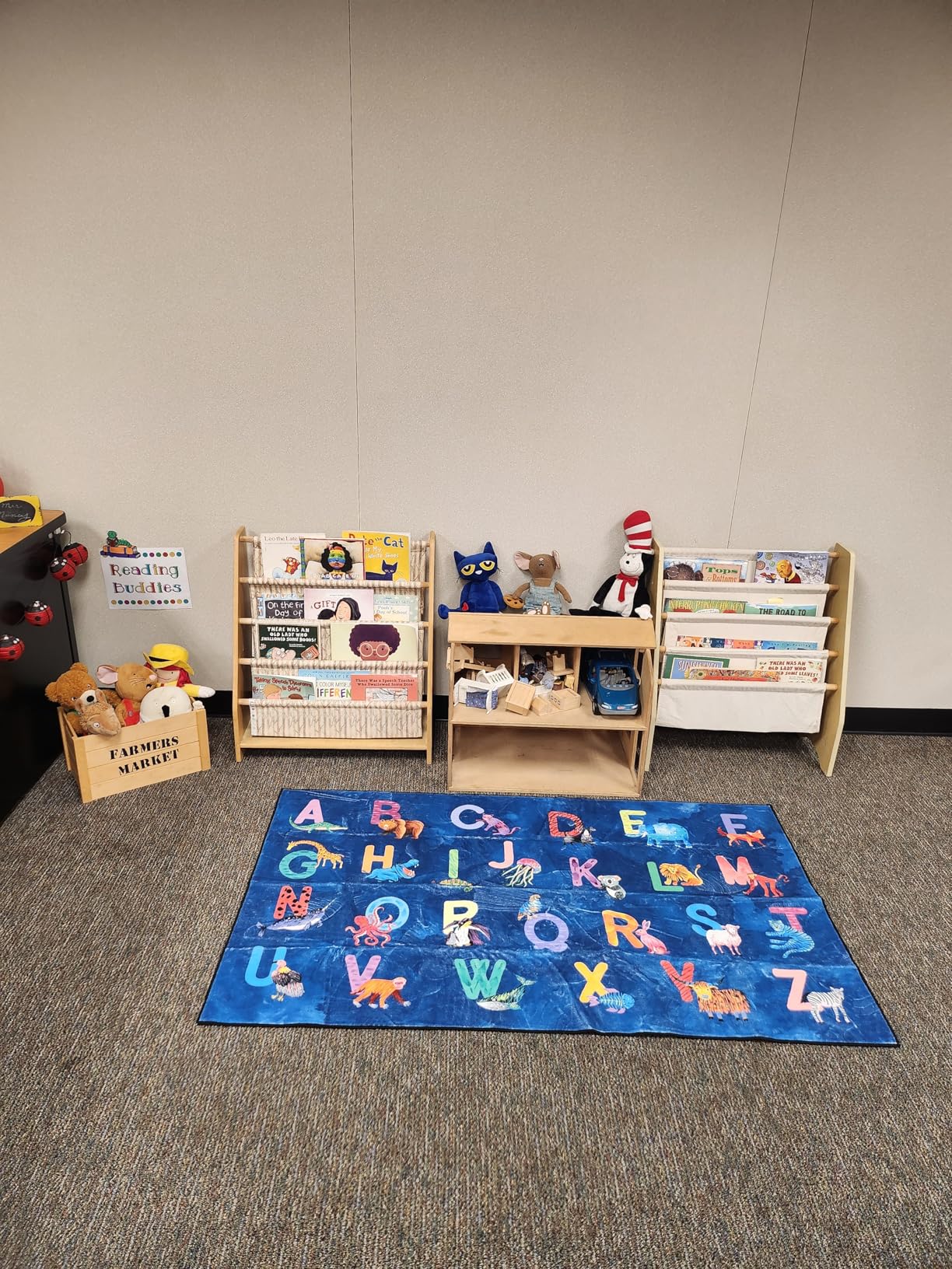 Classroom Rug Elementary Colorful Alphabet Kids Rugs for Playroom Machine Washable Nursery Rugs for ChildrenToddlers Bedroom customer photo 1
