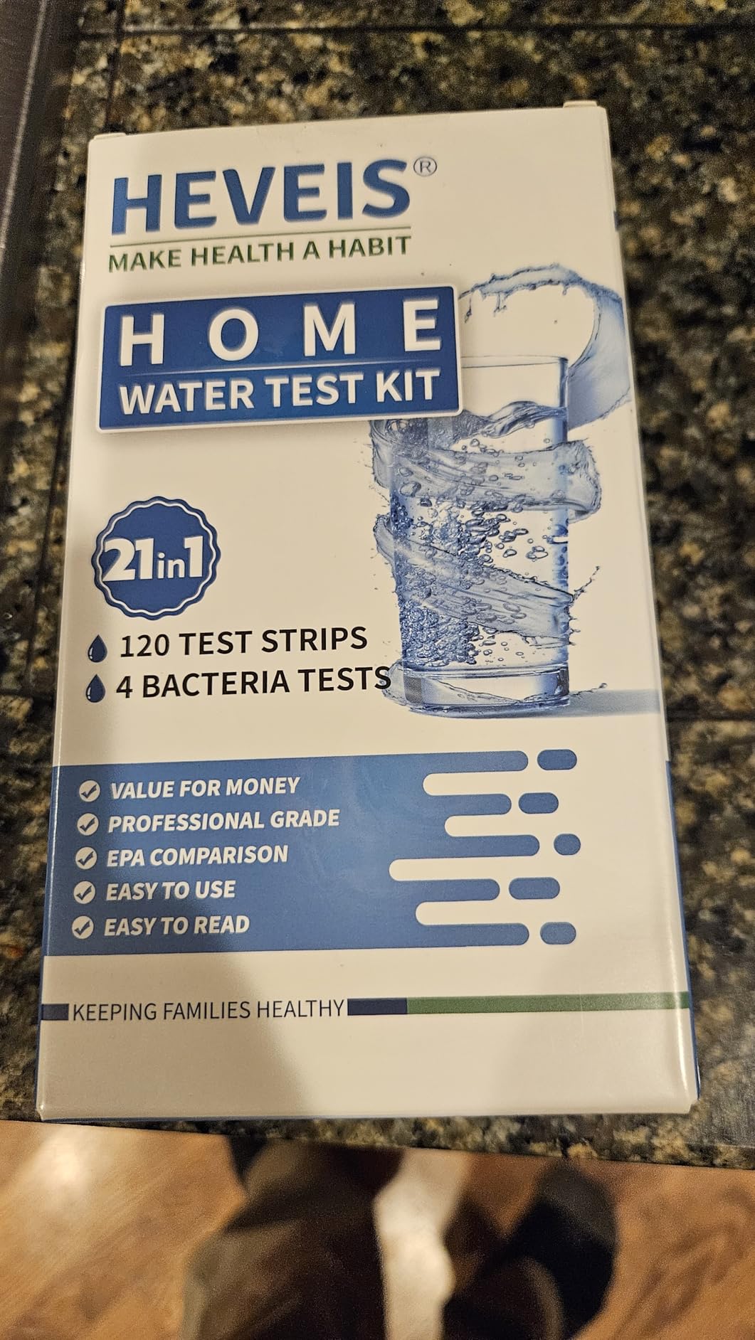 21-in-1 Home Drinking Water Testing Kit - 120 Strips + 4 Bacteria Tests - Tap and Well Water Test Kit for Hardness, Lead, Iron, Fluoride, pH, Copper, Bacteria and More customer photo 2