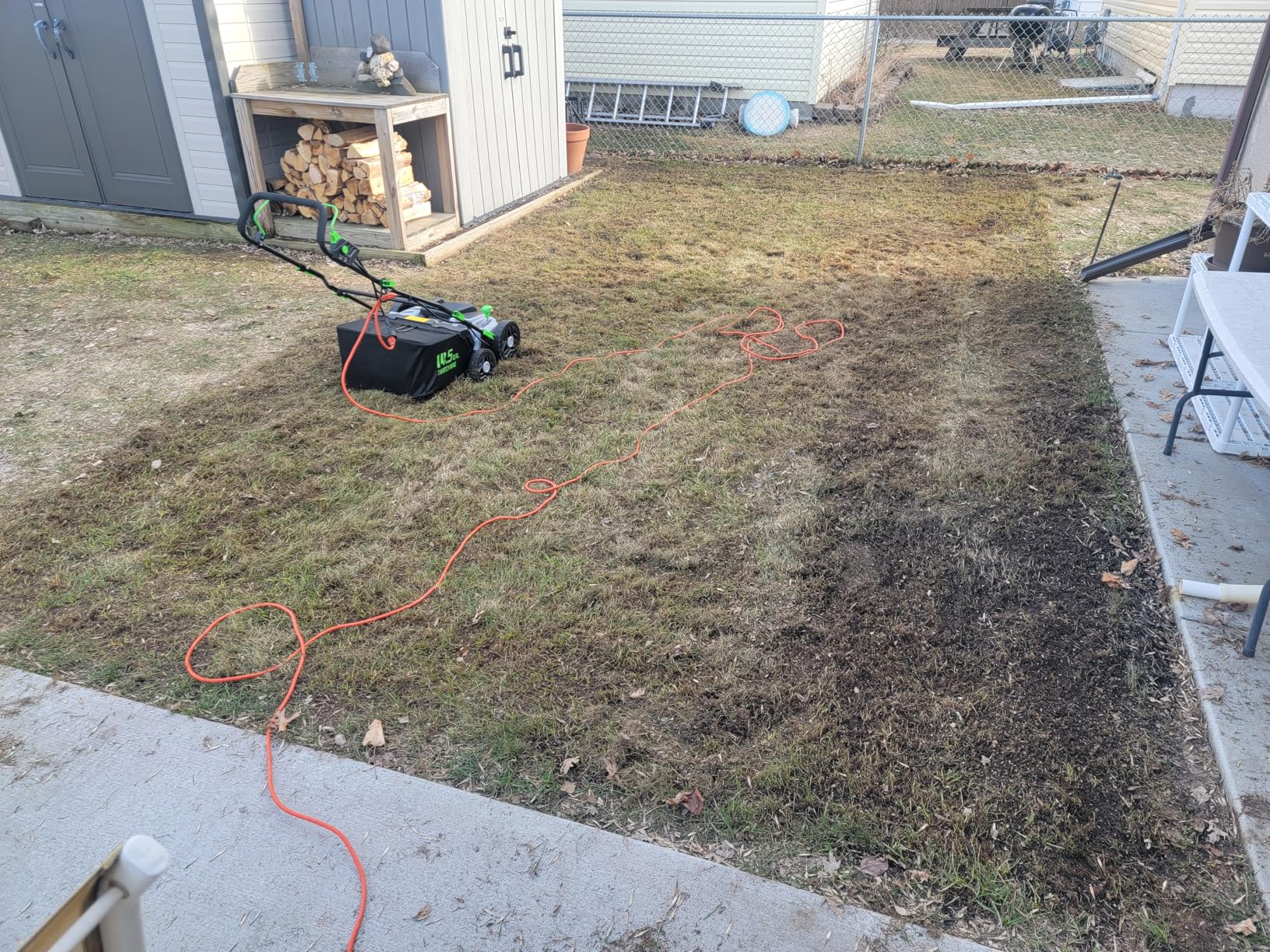 TIECTOWN 16-Inch 15.5 Amp 2-in-1 Electric Dethatcher and Scarifier customer photo 2