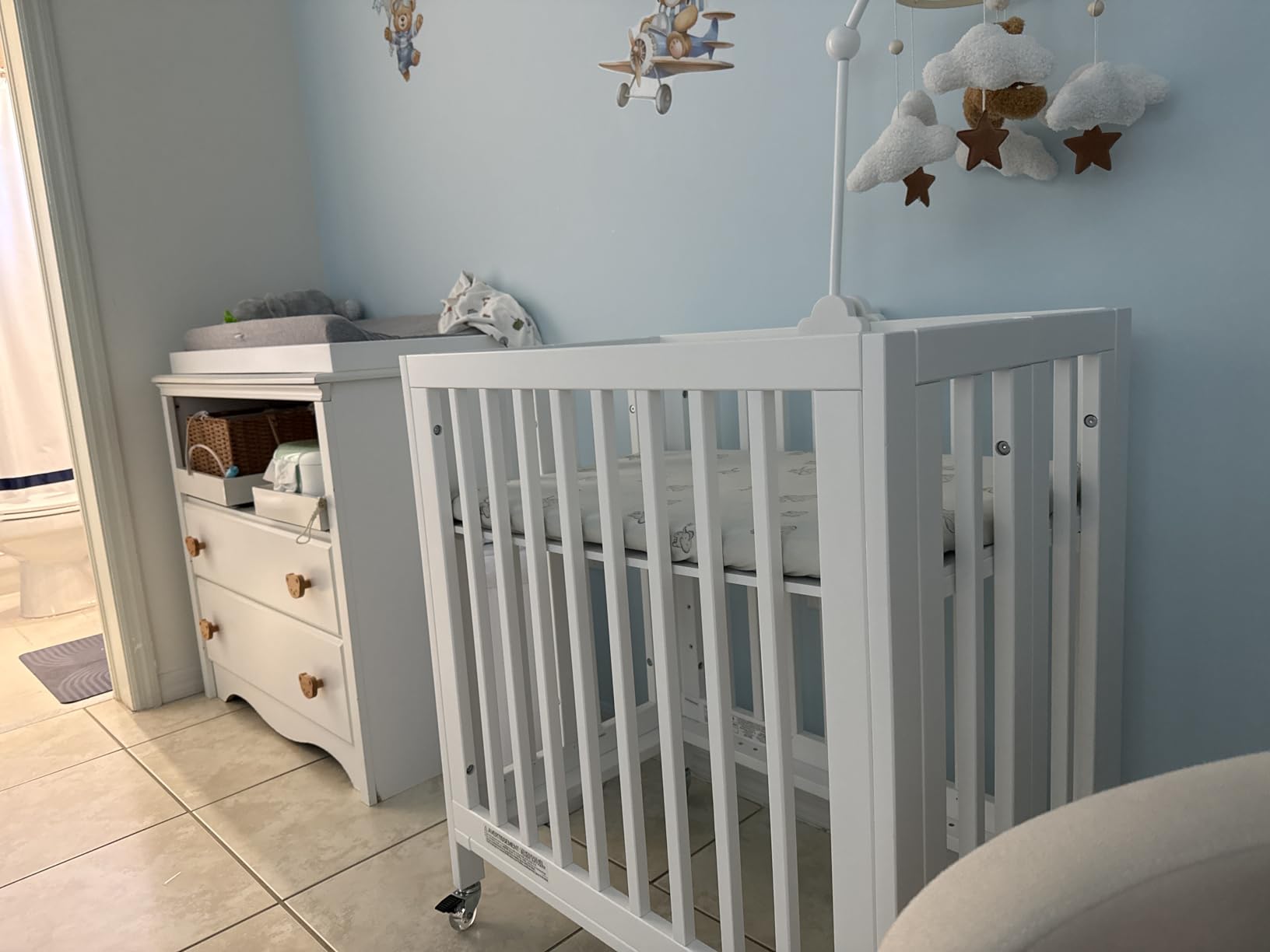 Babyletto Rolli 9-in-1 Convertible All-Stages Bassinet to Full-Size Crib - GREENGUARD Gold Certified, Natural Walnut, Portable & Adjustable customer photo 1