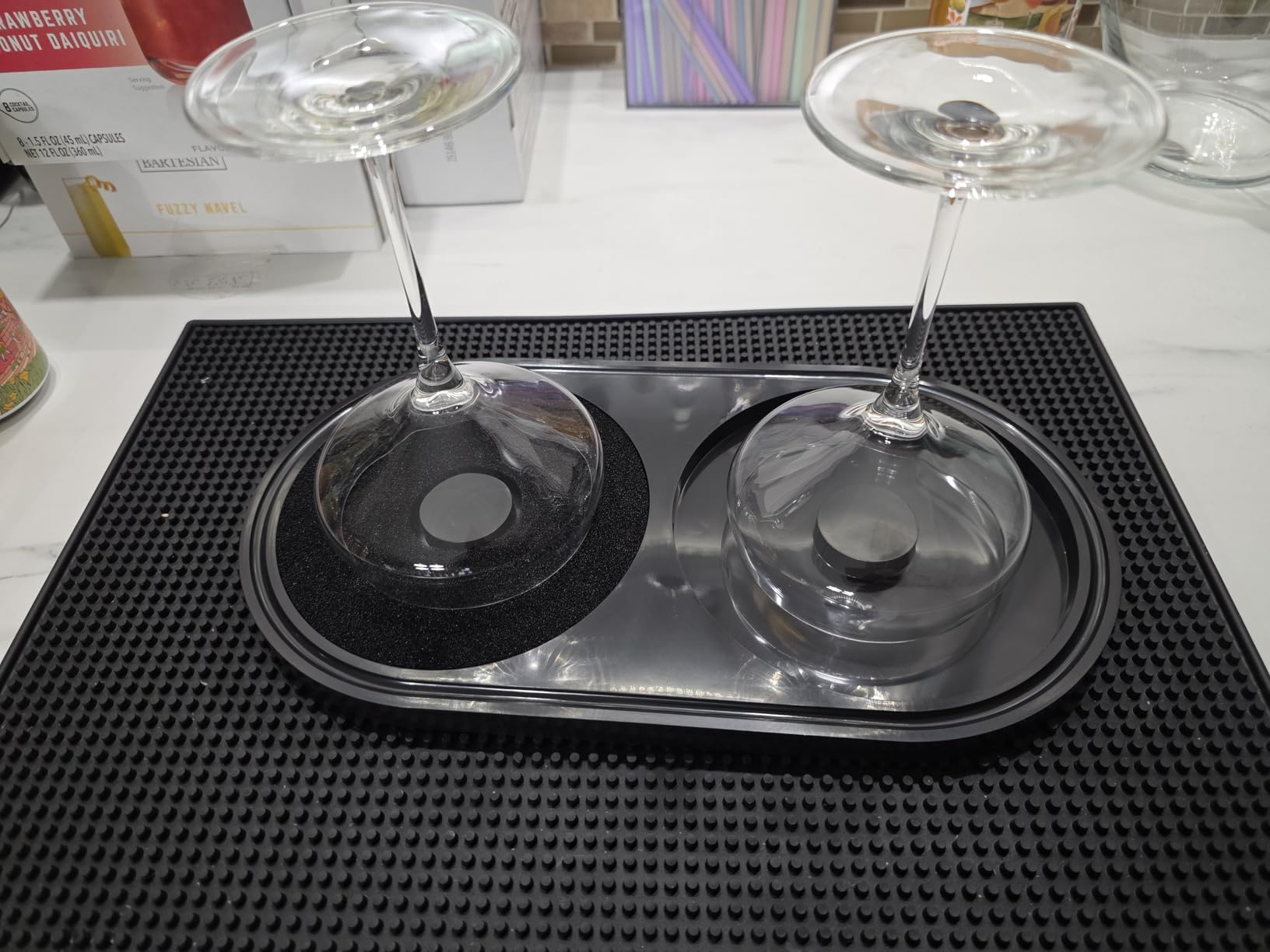 Bar Glass Rimmer All in-One Margarita Salt Rimmer Set for Cocktails, Salt and Sugar Rimmer Tray for Drinks customer photo 2