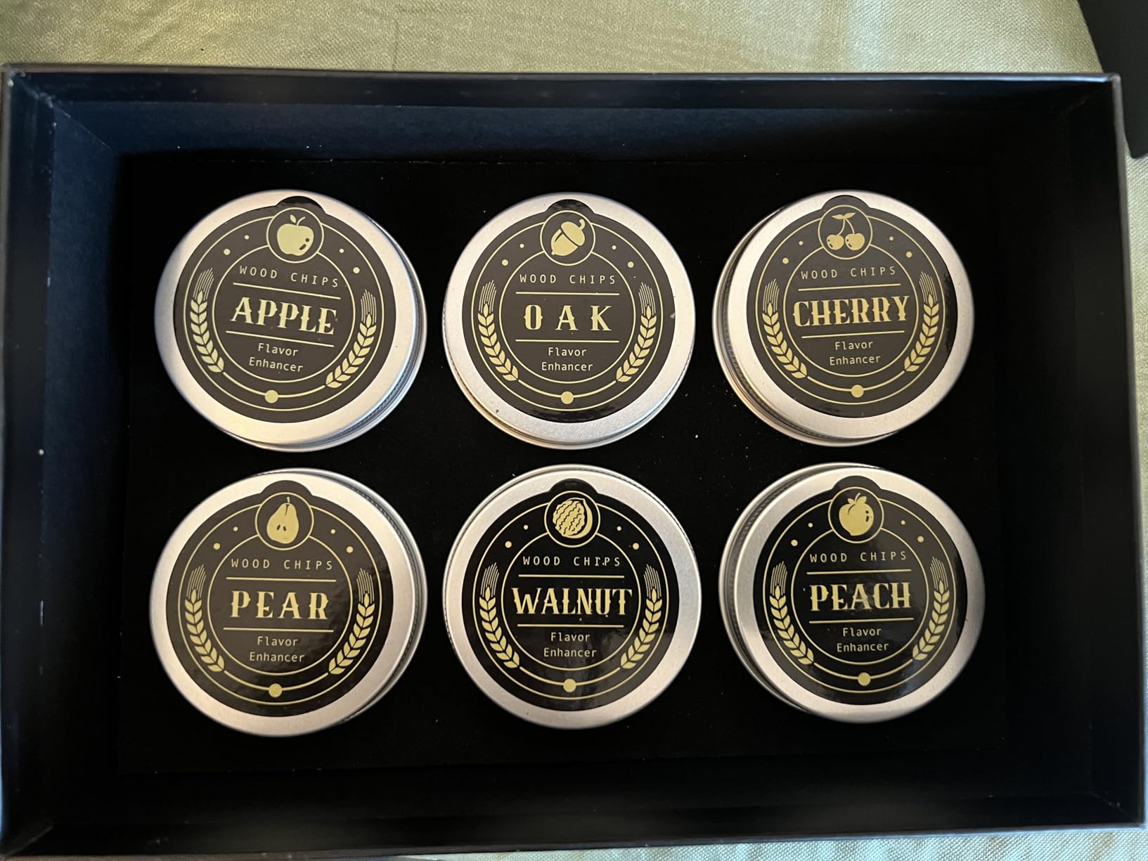 12 Flavor Cocktail Smoker Wood Chips Gift Set for Men - Cinnamon, Cloves, Orange Peel, Cardamom, Rose, Ginger, Pear, Peach, Cherry, Apple, Oak, Walnut for Whiskey/Bourbon/Drinks Smoke Gun customer photo 1