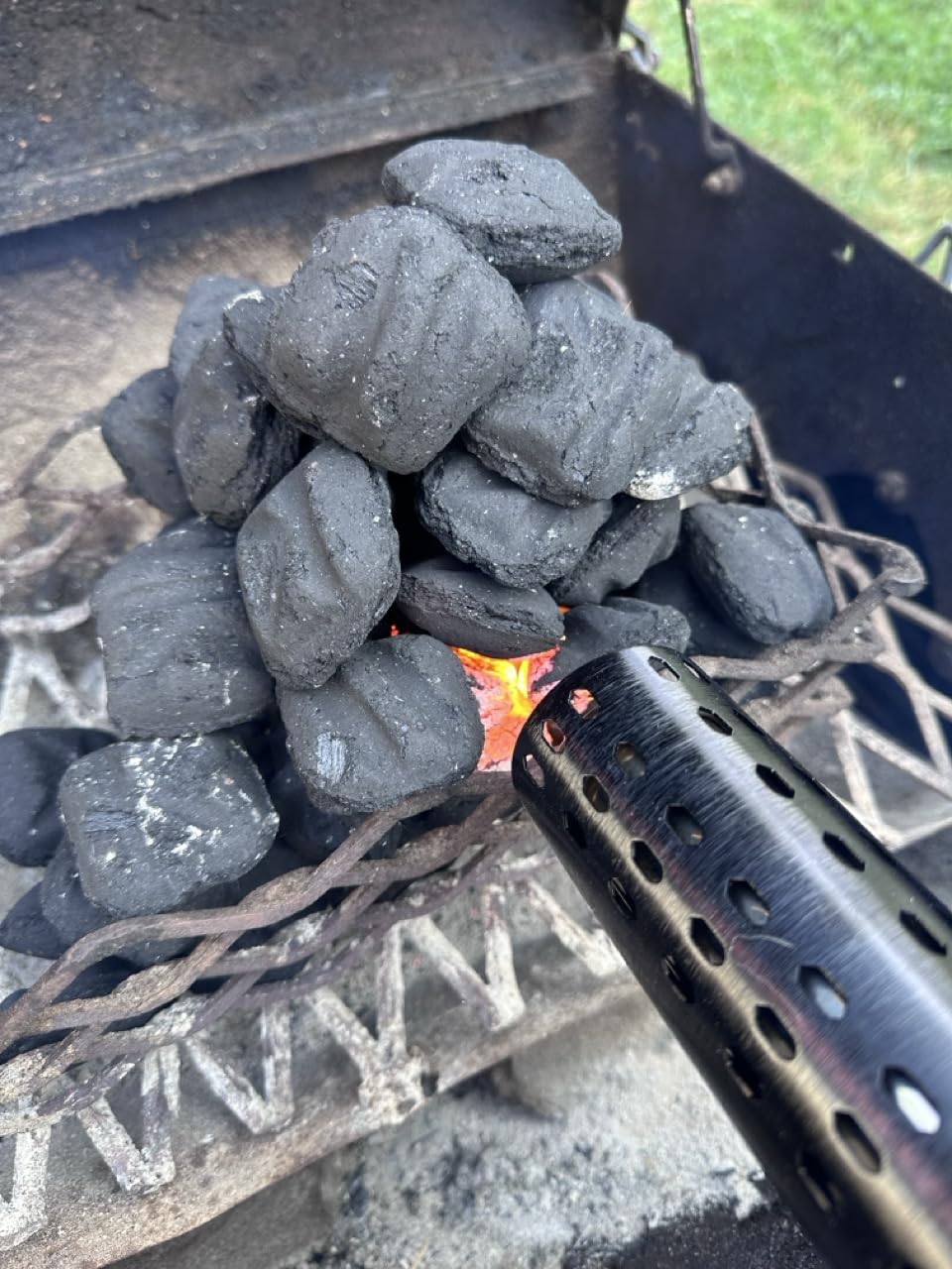 1500W Electric Charcoal Starter with 10ft Cable, 60S Rises to 1100F Fire Lighter with Air Blower for Grill, BBQ, Wood Burning Fireplaces, Chemical Free Heated fire starter with Gloves Included customer photo 2