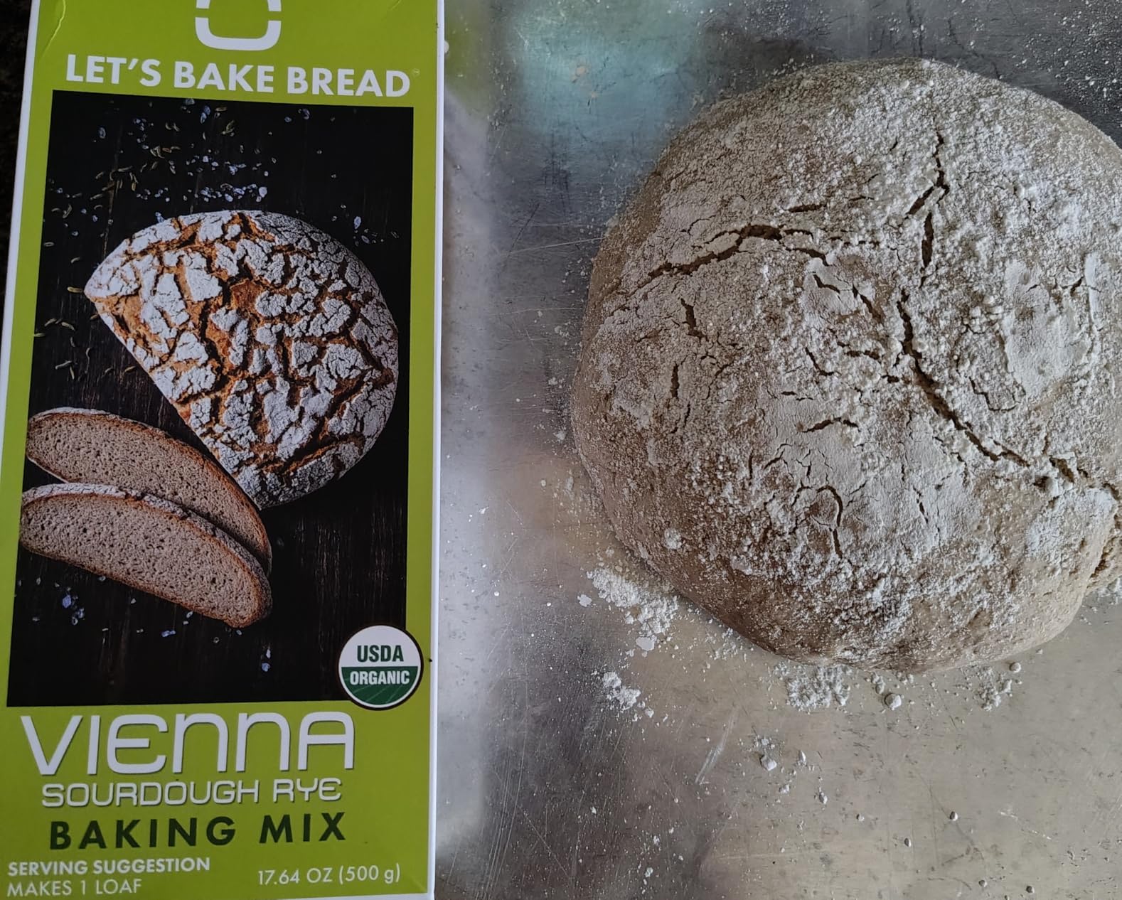 Let's Bake Bread Organic Bagel Mix - Make Chewy, Golden Bagels at Home | USDA Organic, Non-GMO, No Additives - 17.64 oz (1 Pack) customer photo 2