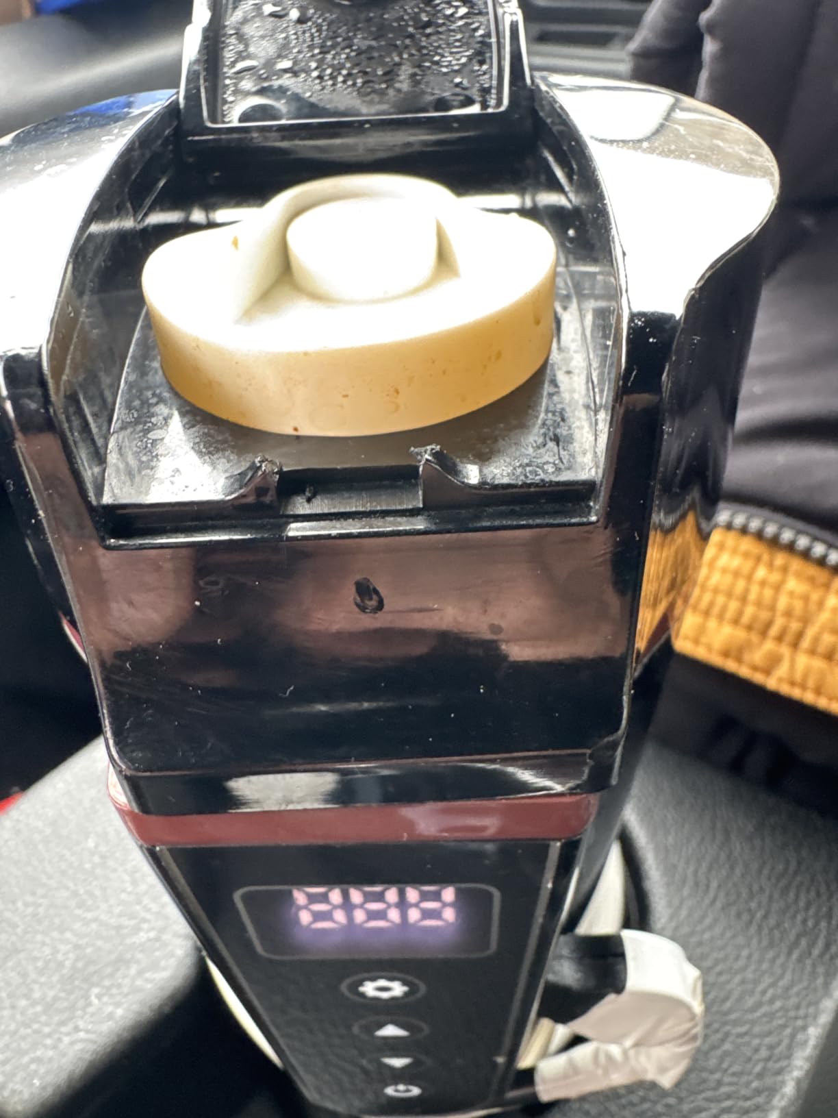 Car Electric Kettle for Travel: FVPE 12V/24V Small Electric Water Kettle, Multi-Temp Control 400 mL Portable Car Water Boiler for Brewing Coffee Tea, LCD Display 304 Stainless Steel Truck Heating Cup customer photo 2
