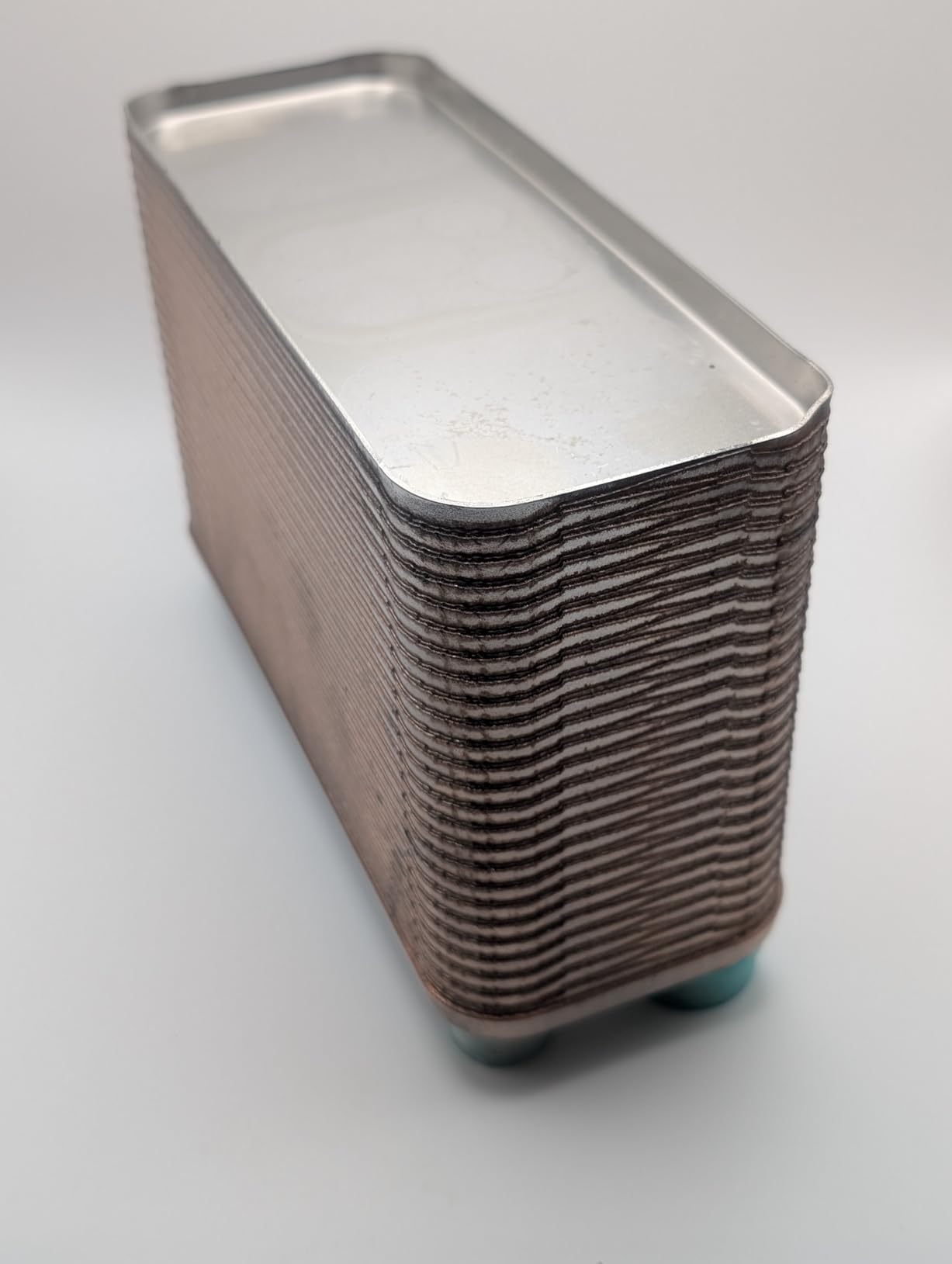 Wort Chiller 50 Plates, Brazed Plate Copper Heat Exchanger for Homebrew, Stainless Steel 7.5