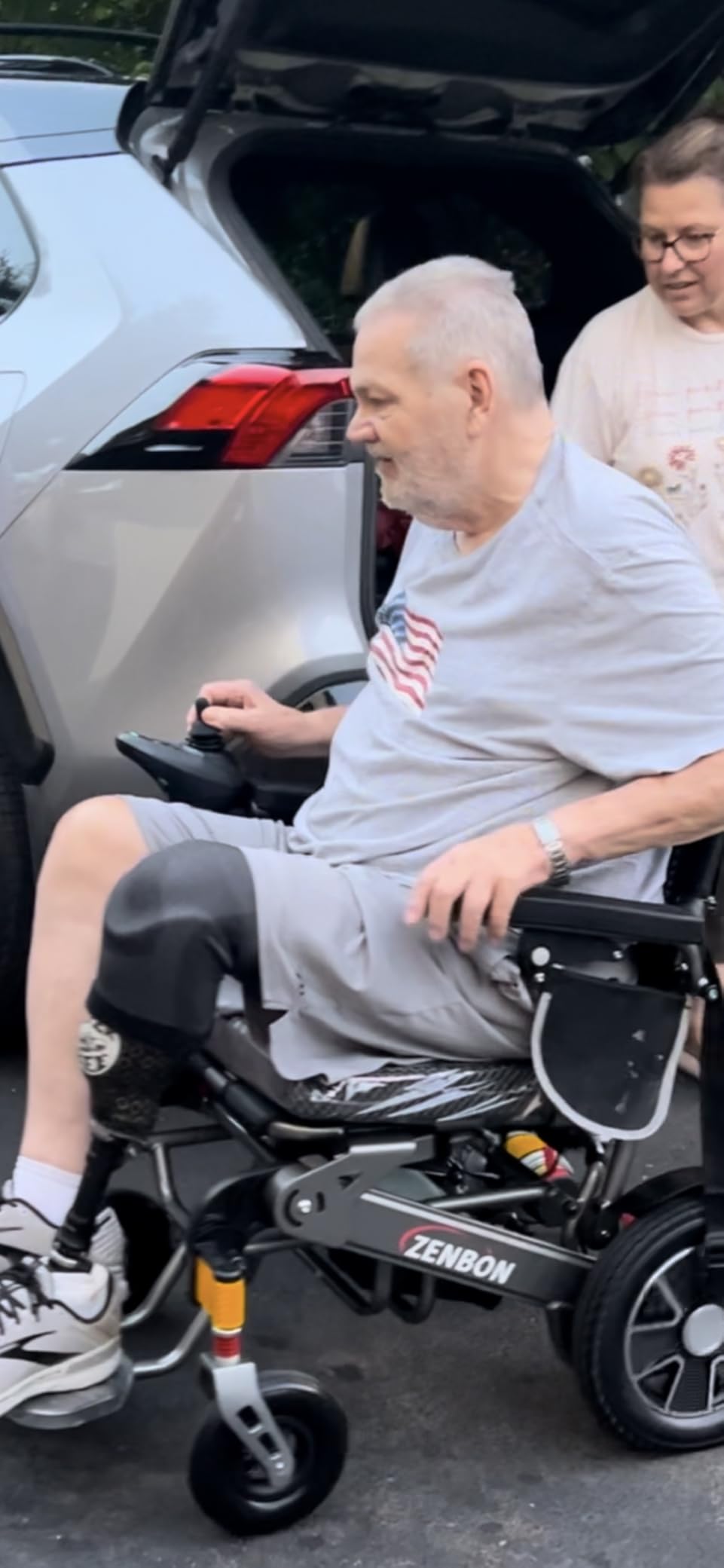 15 Miles Cruise Range ZENBON Electric Wheelchairs for Adults, Lightweight Foldable Powered Wheelchair, Intelligent Motorized Wheelchairs for Seniors, Portable All Terrain Electric Mobility Chair customer photo 2