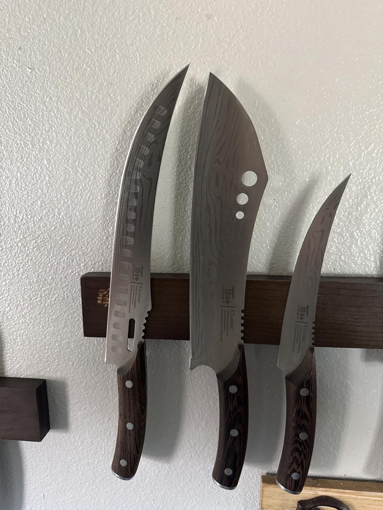 Brisket Slicing Knife Set, Carving and Boning Knife for Meat & Turkey Cutting, Japanese Style High Carbon Steel Kitchen Knives Set For Home & BBQ, Wood Ergonomic Full Tang Handle customer photo 2