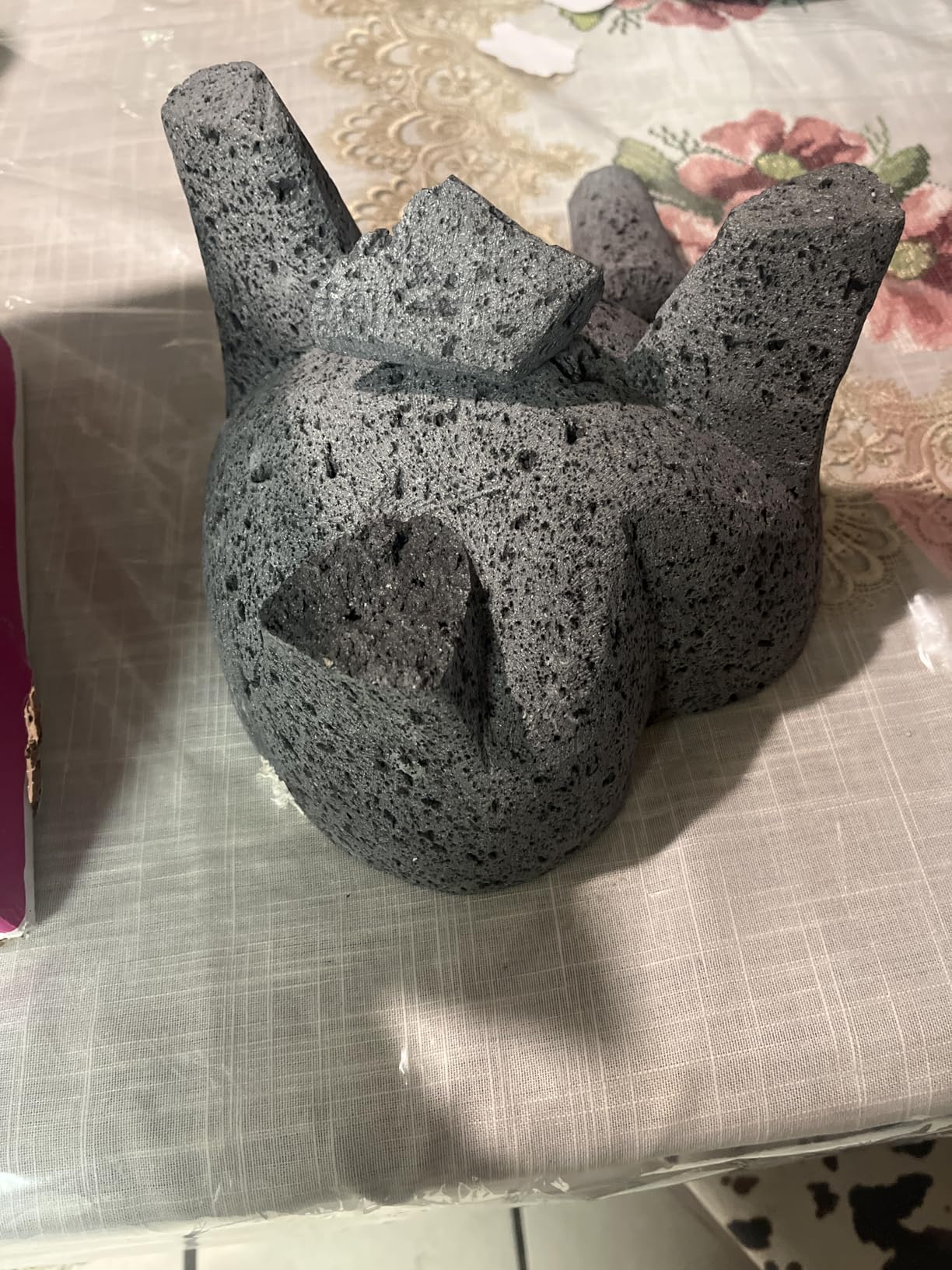 Cuitaxi The Original Heart Molcajete Mexicano - Heart Shape molcajete Bowl - molcajete Volcanic Rock Corazon Grande customer photo 2