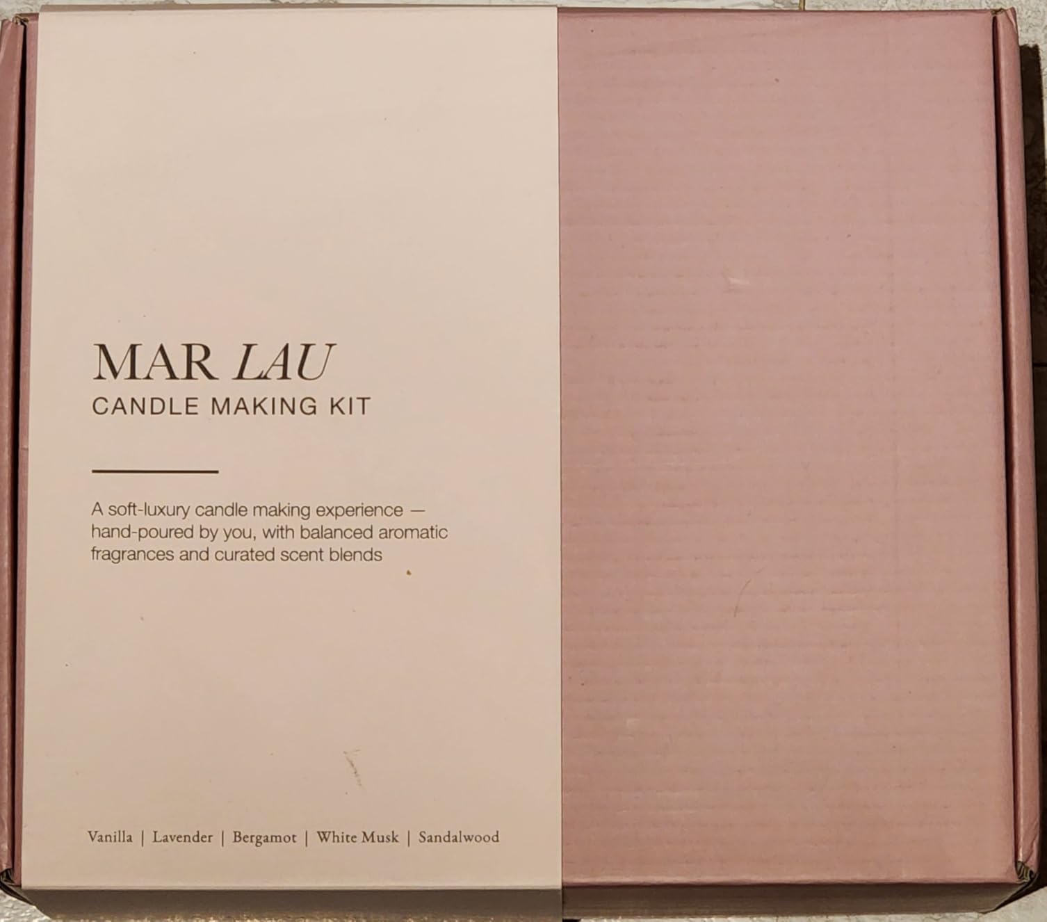 Mar Lau Luxe Soy Candle Making Kit for Adults - Complete Candle Making Supplies with Wax Melting Pot, Candle Wax for Candle Making, Craft Kits for Adults Women, Spa Fragrance Oils, Metal Tins & Tools customer photo 2
