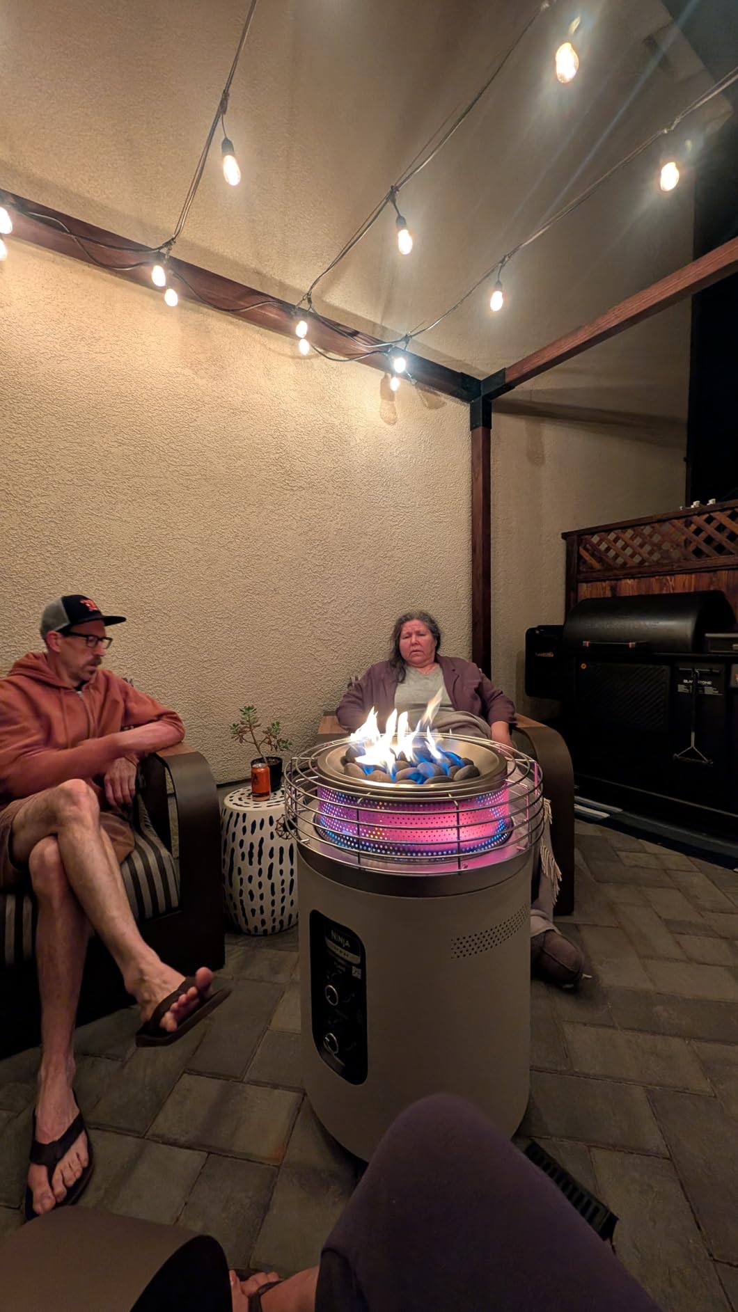 Ninja Fireside360 Outdoor Heater and Fire Pit | 3 Modes with Flame and Heat Settings | Portable Smokeless Propane Design for Patio Deck and Camping | 80,000 BTU | Black | OF101BK customer photo 1
