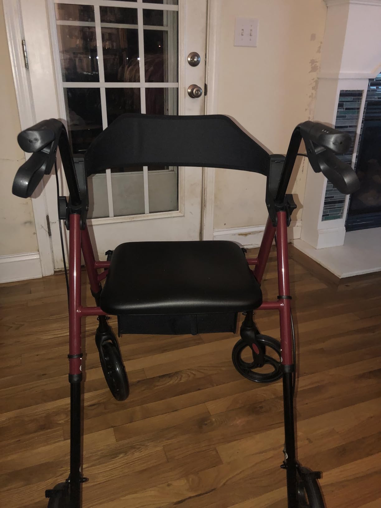VOCIC Walkers for Seniors, Z21 Rollator Walker with Seat Supports 350lb, 8