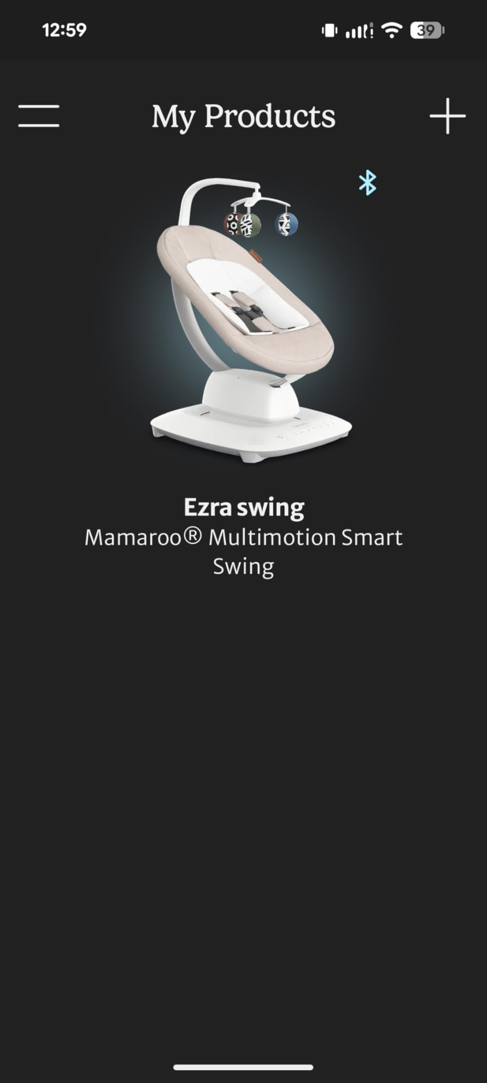 UPPAbaby Mamaroo Smart Swing - Customizable Soothing Modes with MotionSync Technology - Infant Recline + Bluetooth Enabled - Included Newborn Insert - Charlie (Sand Melange) customer photo 2