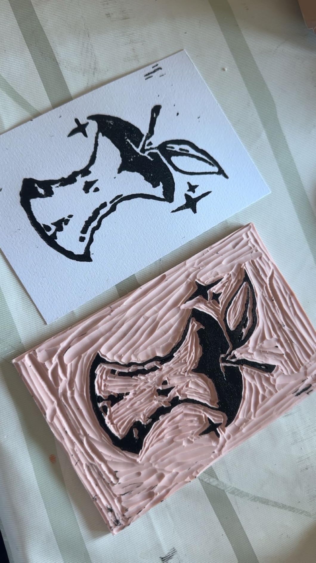 Bobblebro Linocut Kit for Printmaking - Arts and Crafts for Adults - Fathers Day Gifts DIY Kit - Hobby Kits Birthday Gift for Women, Men, Boys, Girls - Stamp Making Kit - Linoleum Blocks Carving Tools customer photo 2