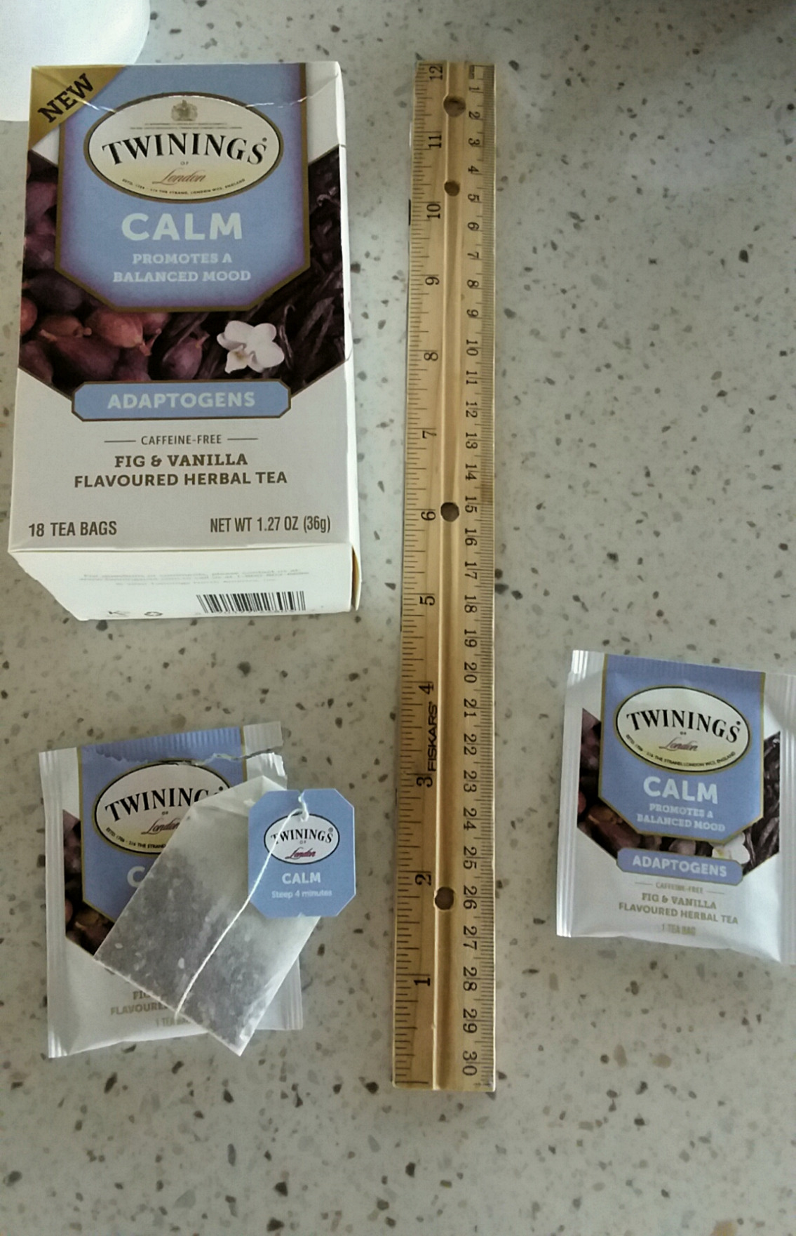 Twinings Superblends Adaptogens Calm with Ashwagandha Fig & Vanilla Flavoured Herbal Tea Caffeine-Free, 18 Tea Bags (Pack of 1), Enjoy Hot or Iced customer photo 2