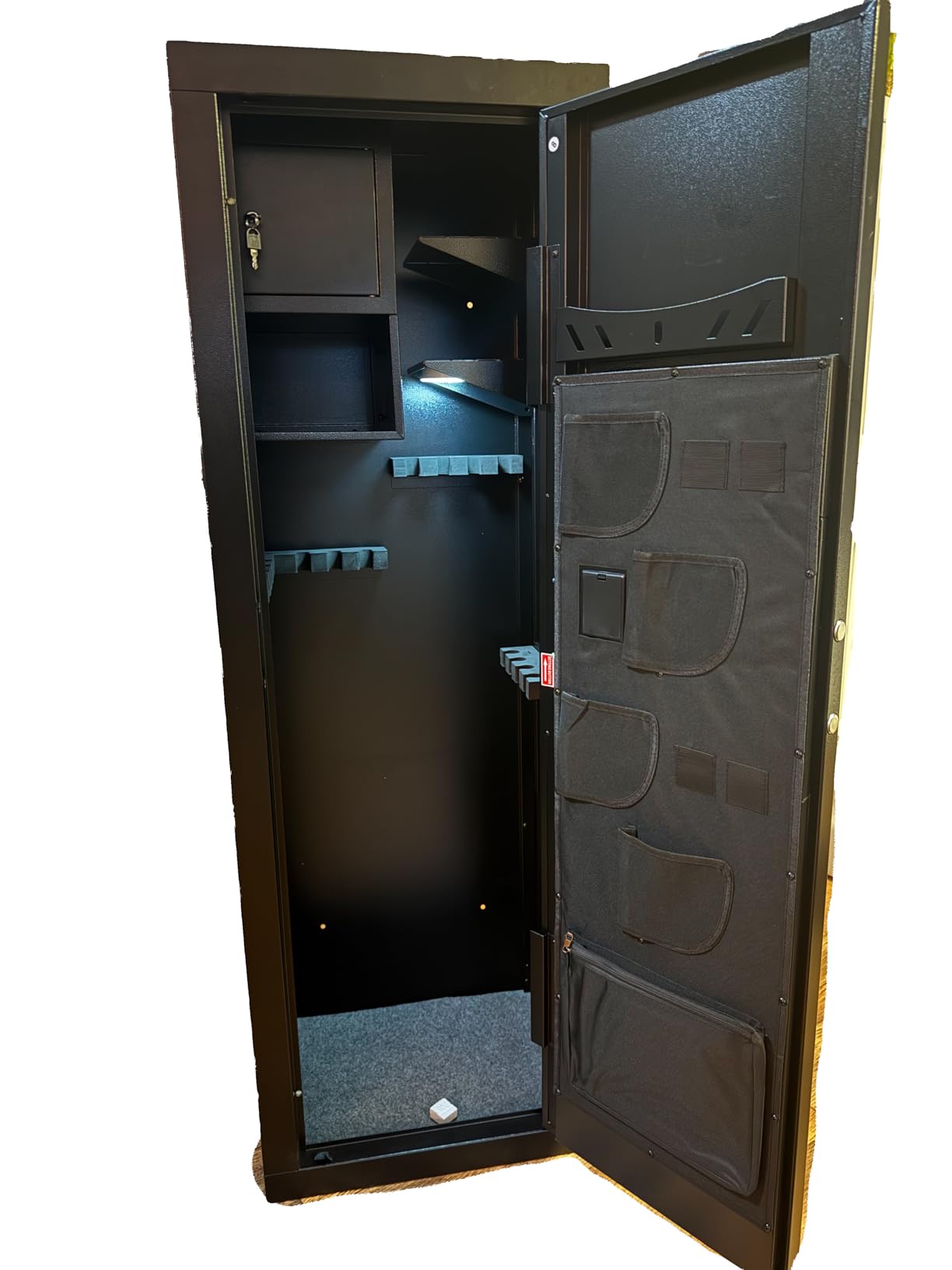 Gun Safe, 10-14 Biometric Gun Safe for Rifles and Pistols, Large Gun Safes for Home, Gun Cabinets for rifles and shotguns, Rifle Safe with Built-in Cabinet and Removable Gun Racks customer photo 2