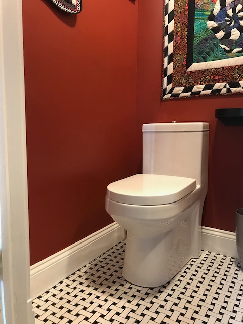 DeerValley Compact One Piece Toilet with Comfortable Seat Height Modern Standard Toilet for Small Bathroom Dual Flush 1.1/1.6 GPF Powerful & Quiet 12'' Rough-In Skirted Toilets customer photo 2
