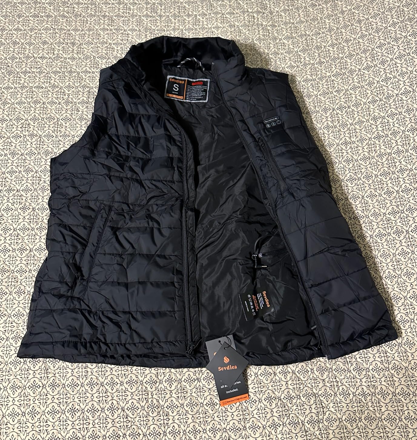 Men's Heated Vest with Battery Pack Included 16000mAh 7.4V, Warming Heated Vest for Men, Electric Heating Vests for Cycling customer photo 2