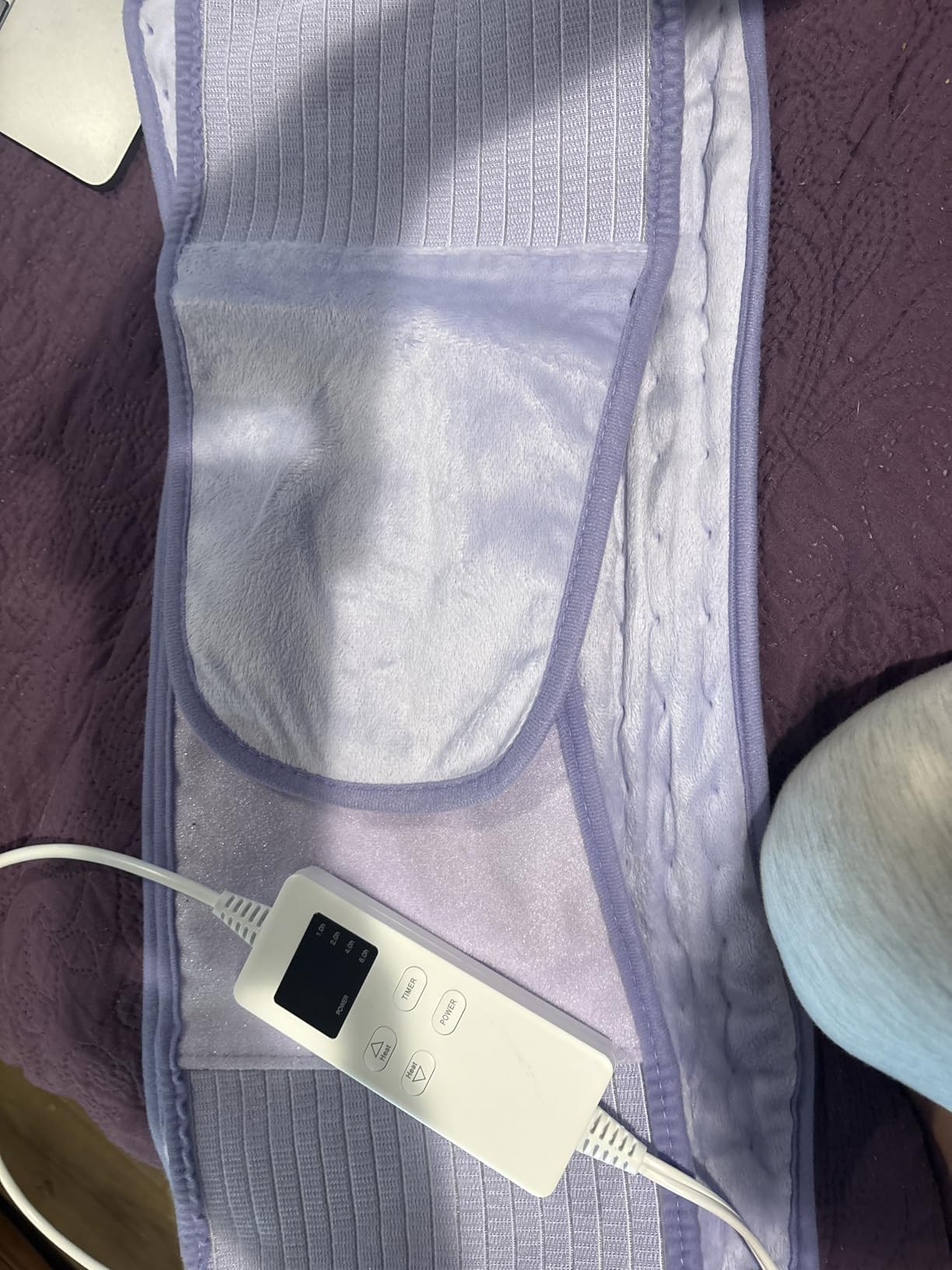Heating Pad for Period Cramps, Upgraded Wrap Heating Pad for Back Pain Relief, Large 12''x 24''Heat Pad + 26
