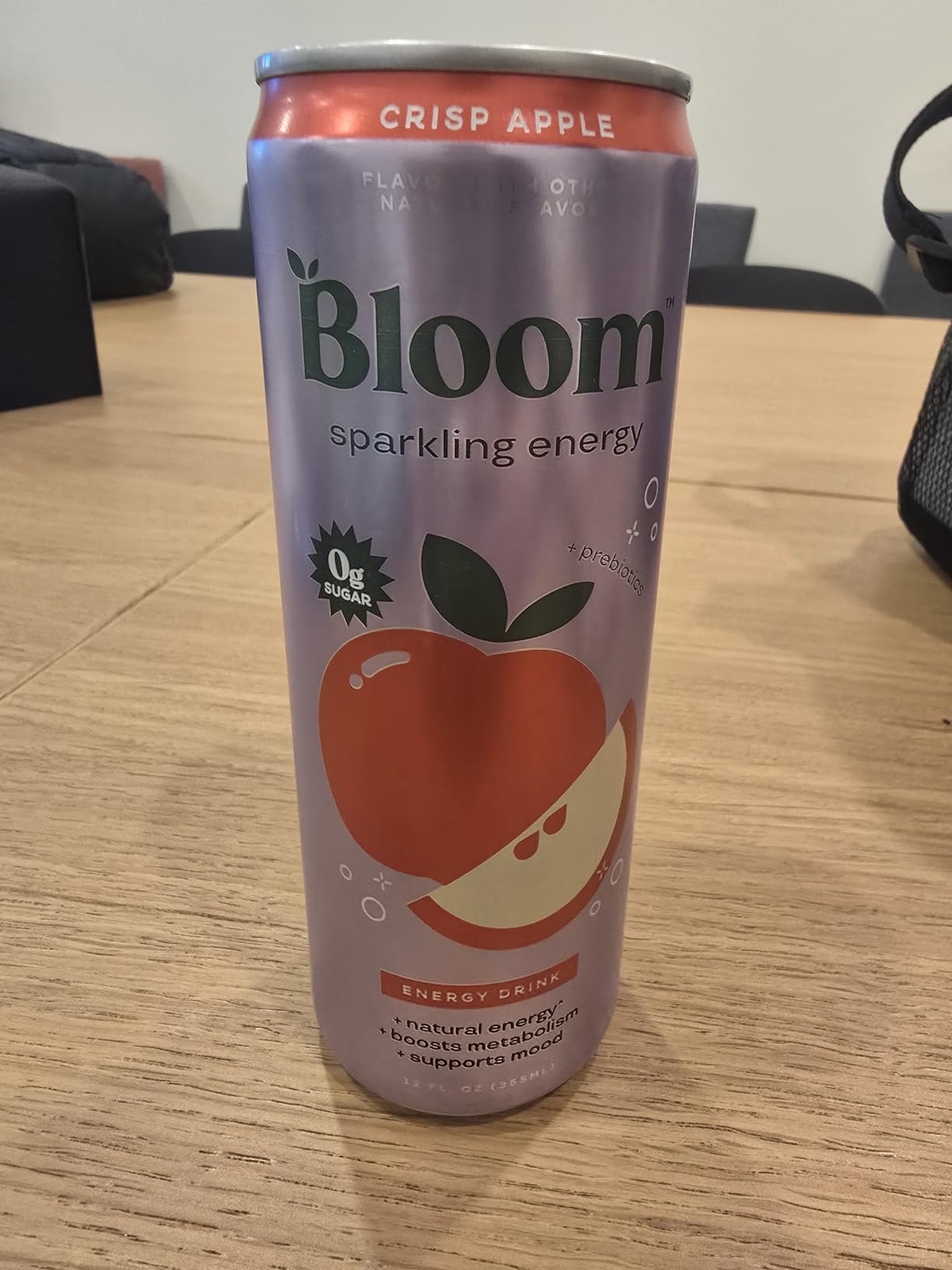Bloom Nutrition Sparkling Energy Drink - Natural Caffeine, Zero Sugar, 180mg Caffeine - Antioxidant-Rich with Green Coffee Bean, Green Tea Extract, Prebiotics - Crisp Apple - 12oz 12 Pack customer photo 1