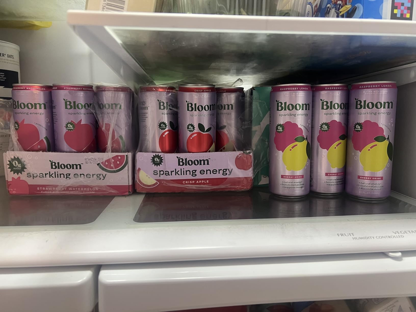 Bloom Nutrition Sparkling Energy Drink - Natural Caffeine, Zero Sugar, 180mg Caffeine - Antioxidant-Rich with Green Coffee Bean, Green Tea Extract, Prebiotics - Crisp Apple - 12oz 12 Pack customer photo 2