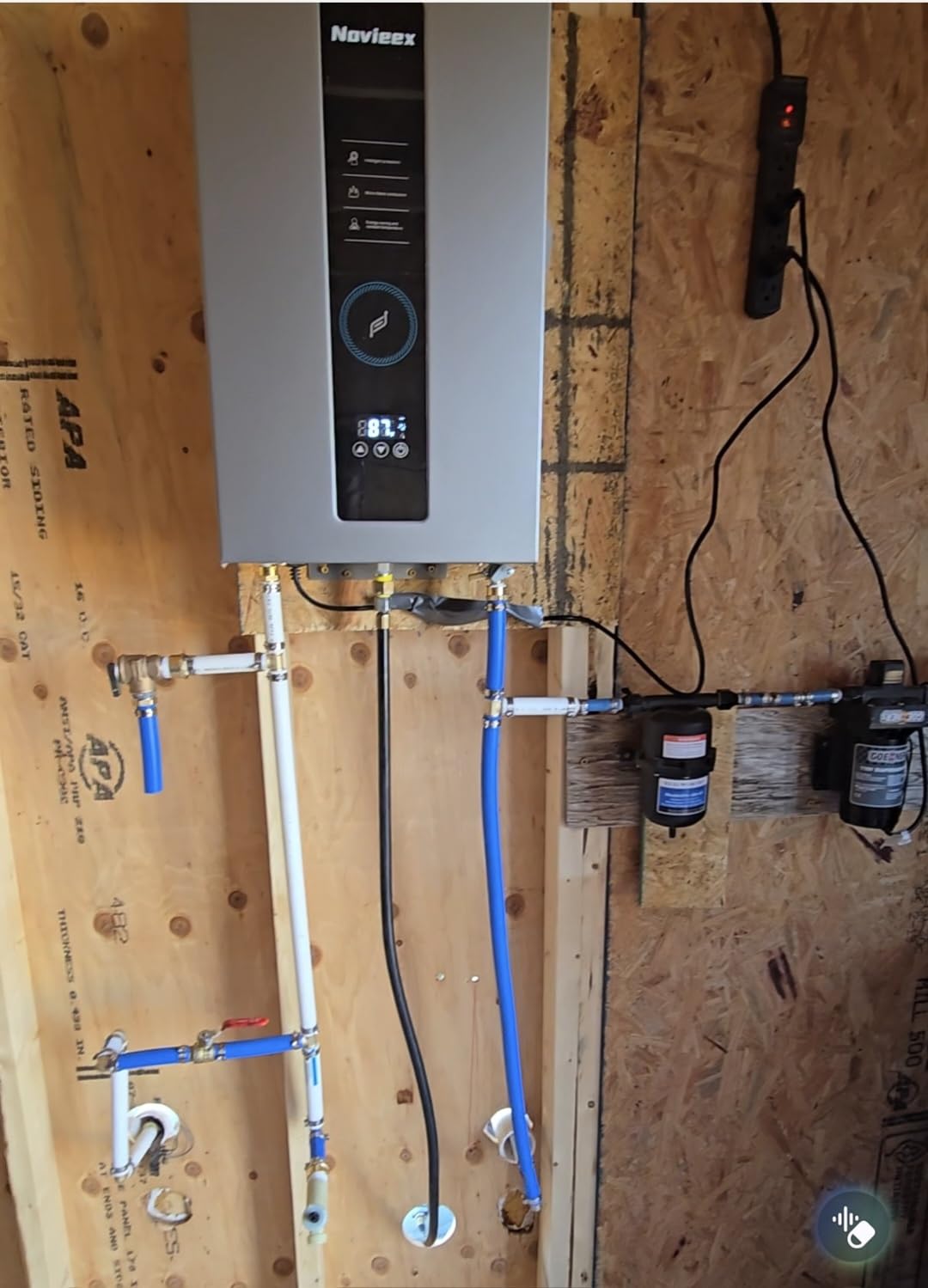Tankless Water Heater, Novieex On Demand Water Heater Natural Gas, Up to 4.3 GPM, 100,000 BTU Instant Hot Water Heater with LED Display, Indoor Installation, 2-4 Point Use for Family Bathroom Kitchen customer photo 2