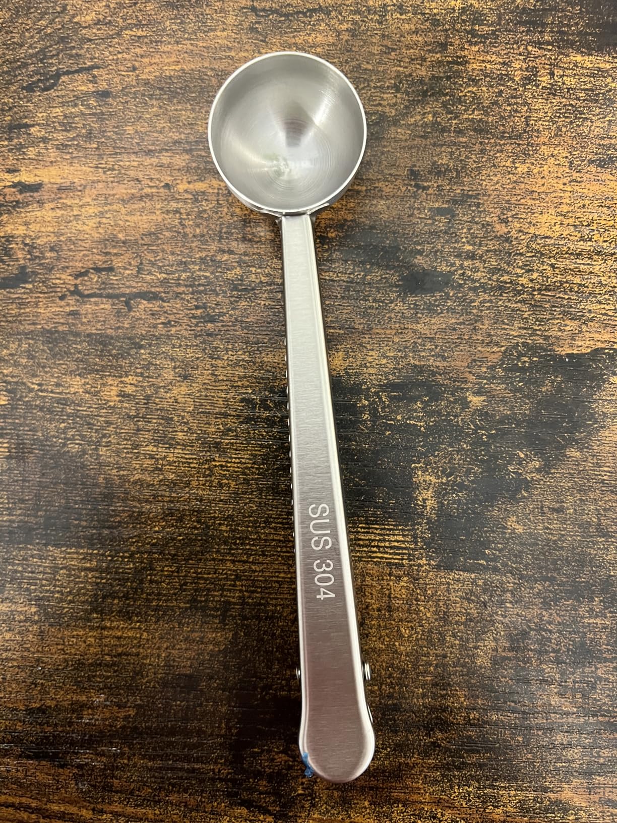 Stainless Steel Coffee Scoop & Seal Clip, 2-in-1 Measuring Spoon for Ground Coffee,Tea, Sugar,Airtight Kitchen Storage,Dishwasher Safe,6.69-inch Length,Serrated Sealing Clip customer photo 1