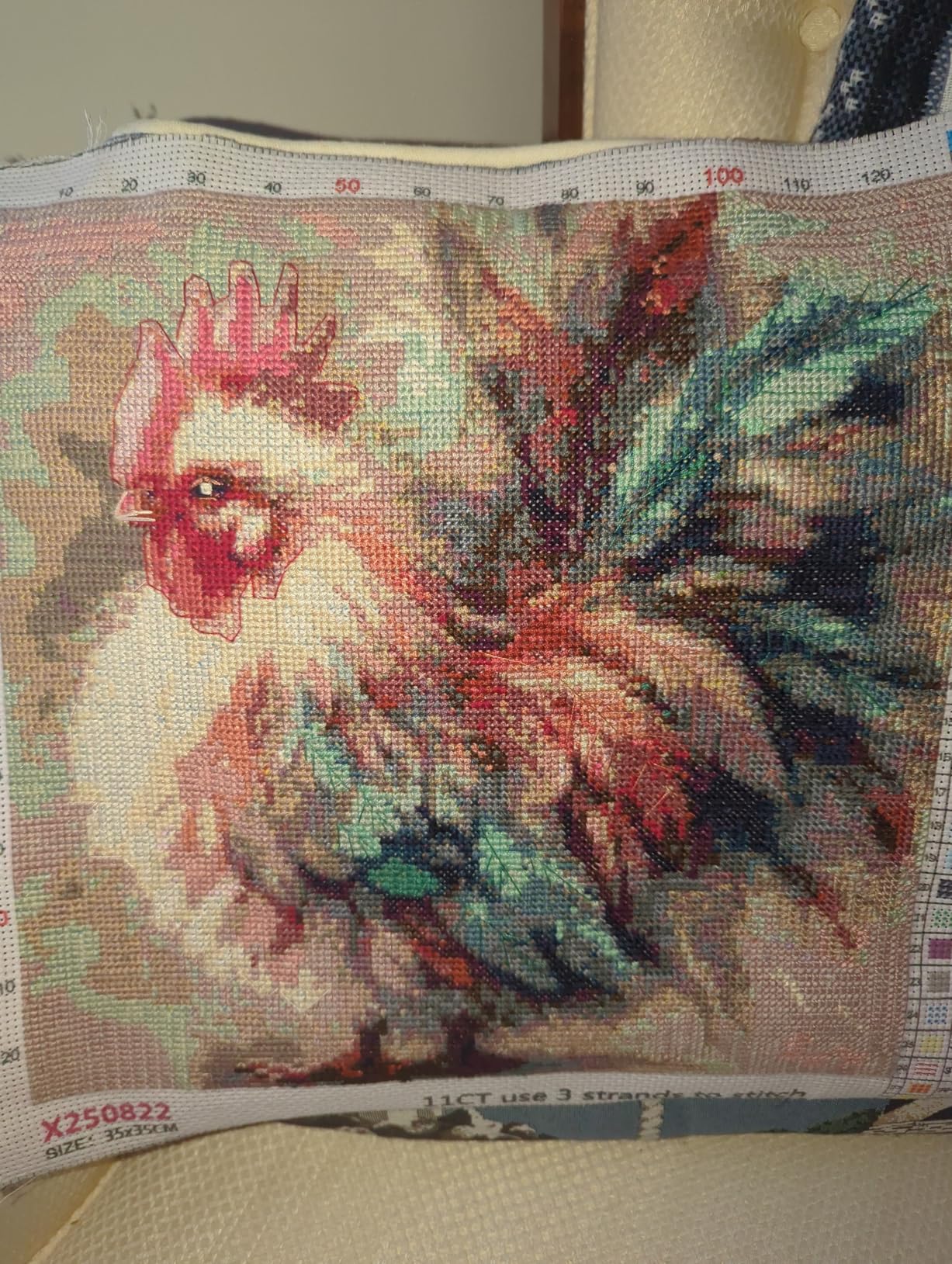 Mrnsiet Butterfly Cross Stitch Kits for Adults, Black Butterfly Stamped Cross Stitch Kits for Beginners, Needlepoint Cross-Stitch Patterns Embroidery Kits Arts and Crafts for Home Decor customer photo 1