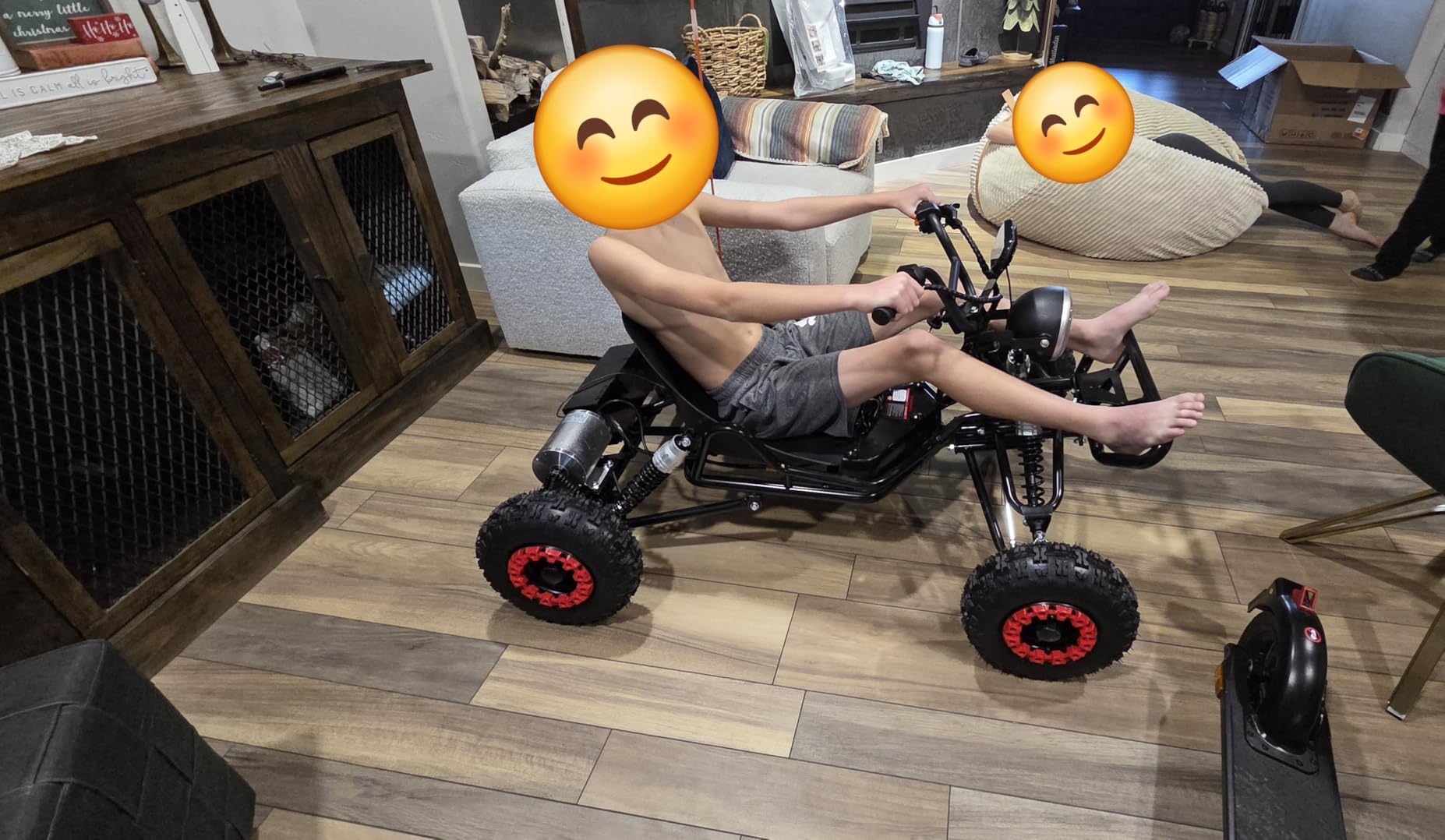 Electric Go Kart, 2000W Motor Go Kart for Adults & Kids with Premium Steel Tubular Frame customer photo 1