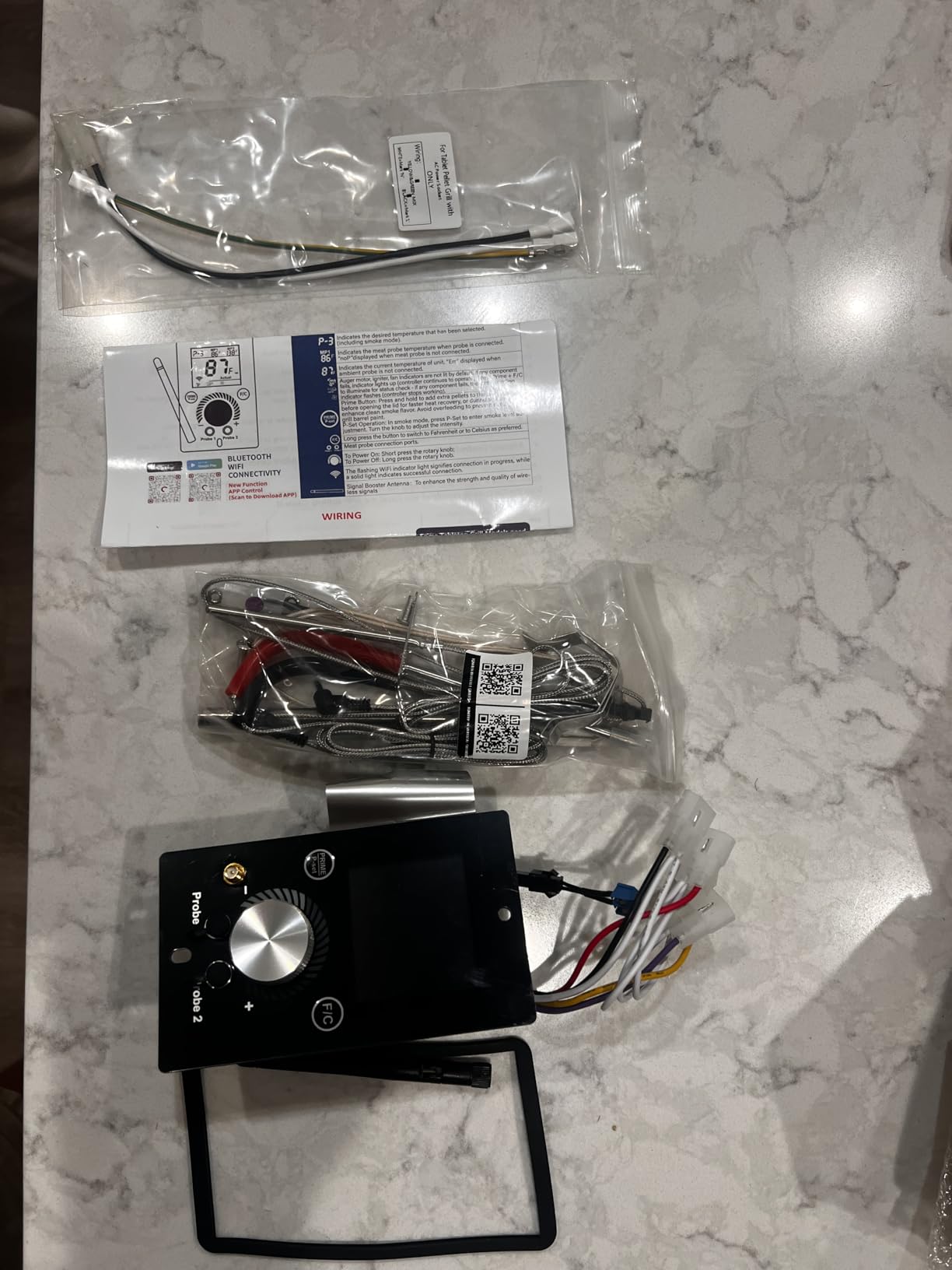 Universal Upgraded WiFi PID Controller Kit Replacement for Pit Boss, Traeger, Z Grills, Asmoke and More | Complete Set with Smart APP Control Board, Hot Rod Igniter, RTD Probe & 2 Meat Probes customer photo 1