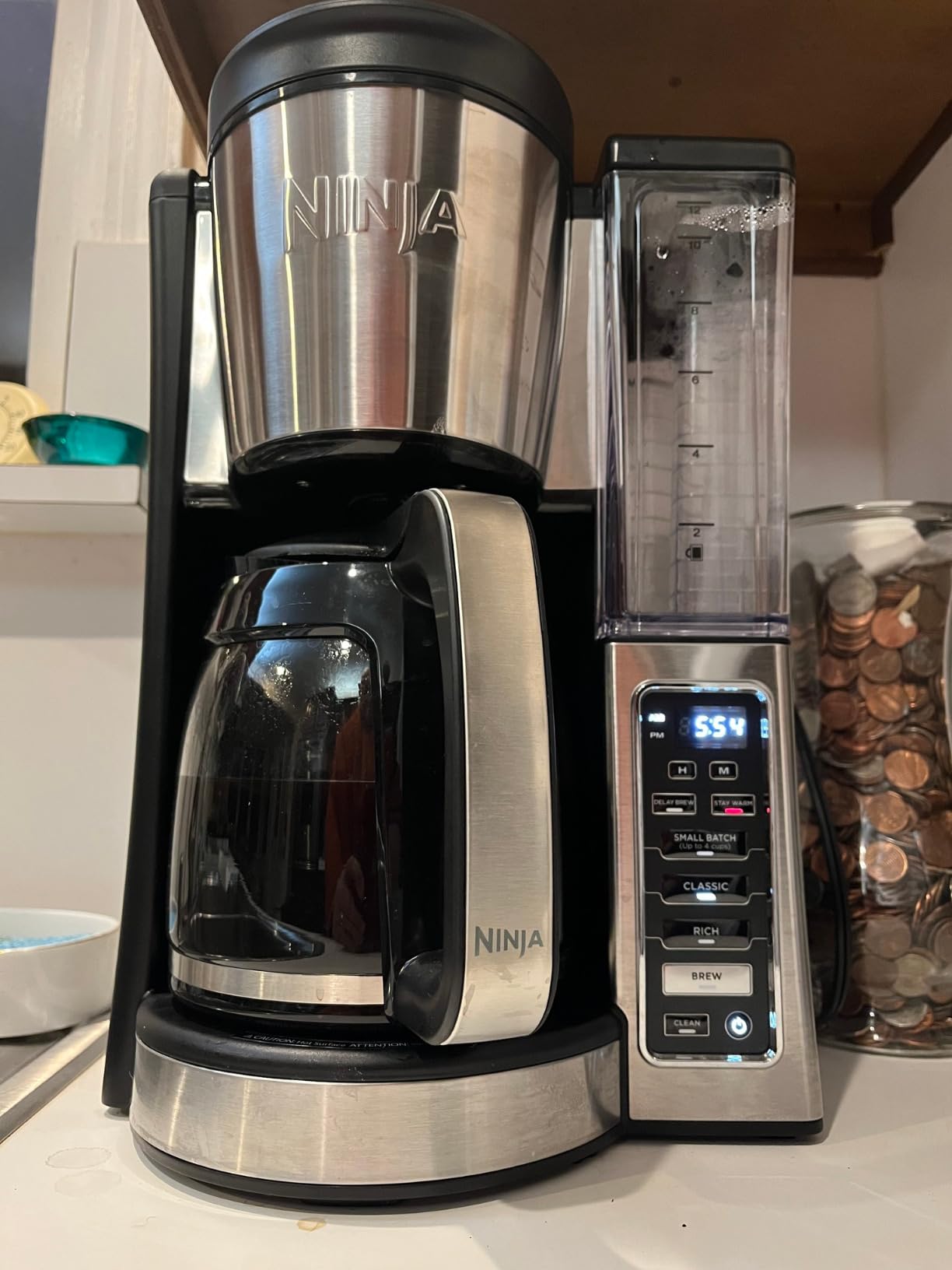 Ninja Fresh Brew Drip Coffee Maker | Programmable 14Cup Glass Carafe, Brew Classic & Rich, 70oz Removable Water Reservoir | Small Batch, Delay Brew, Adjustable Warming Plate | Stainless Steel | CE451 customer photo 2