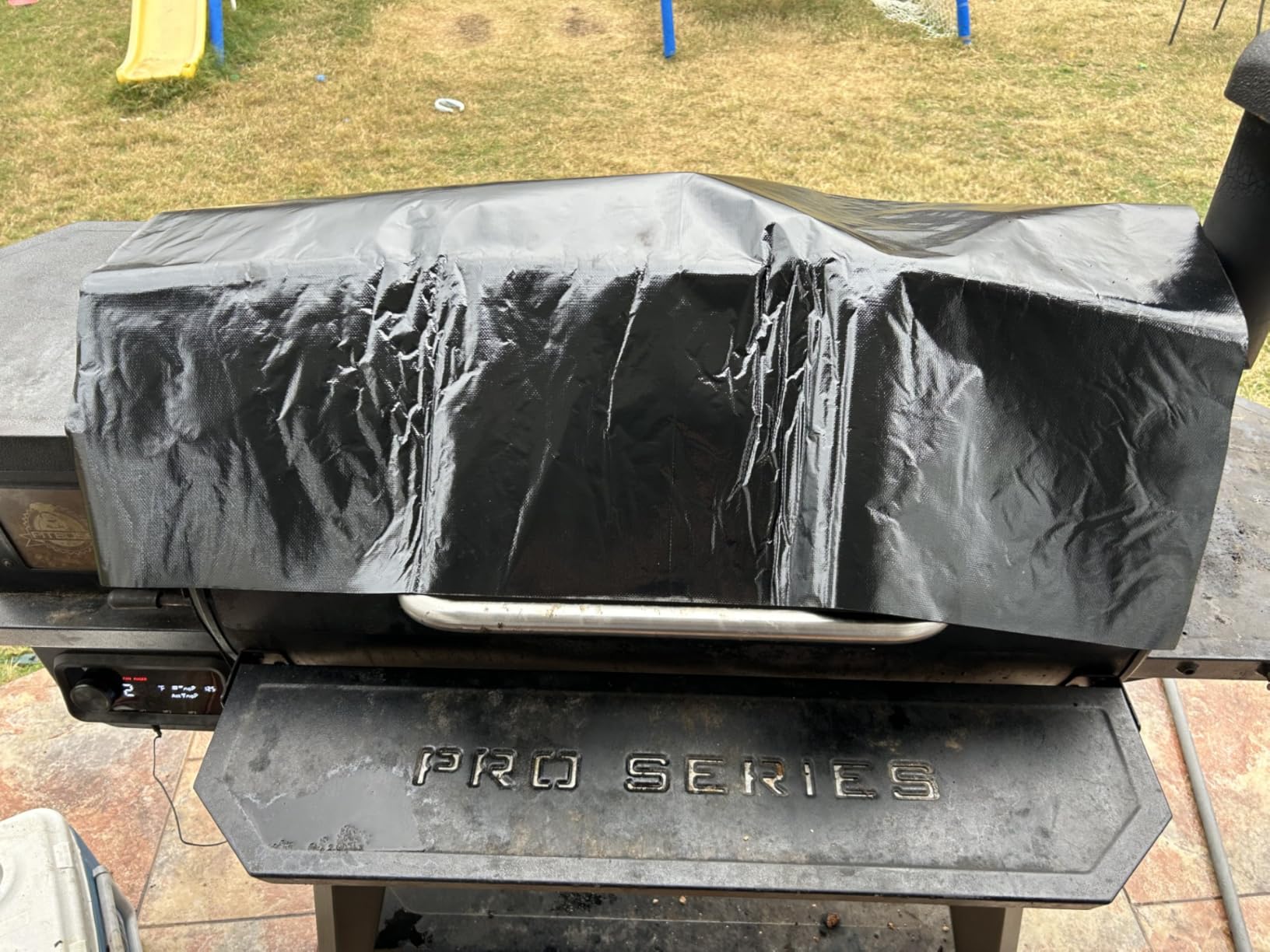 PWABOSE Thermal Blanket for Grill, 35x40 Inch Heavy-Duty Smoker Grill Insulation Cover for Winter Cooking, Pellet Grill Heat Shield for Traeger Stoves, Cuttable DIY Insulated Blanket customer photo 2