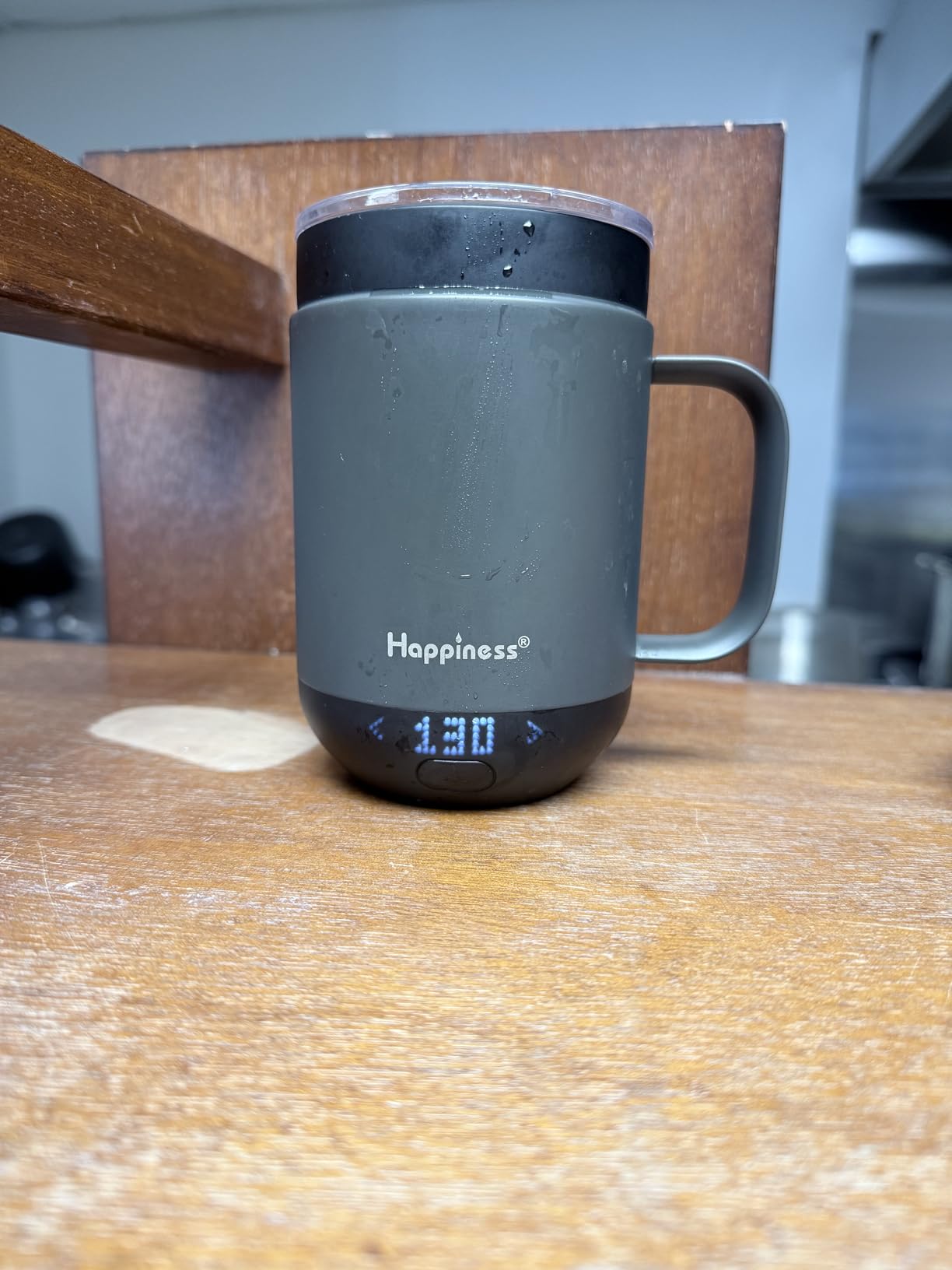 Happiness Smart Heated Coffee Mug,16oz Rechargeable Electric Self Heating Temperature Control Coffee Cup customer photo 2
